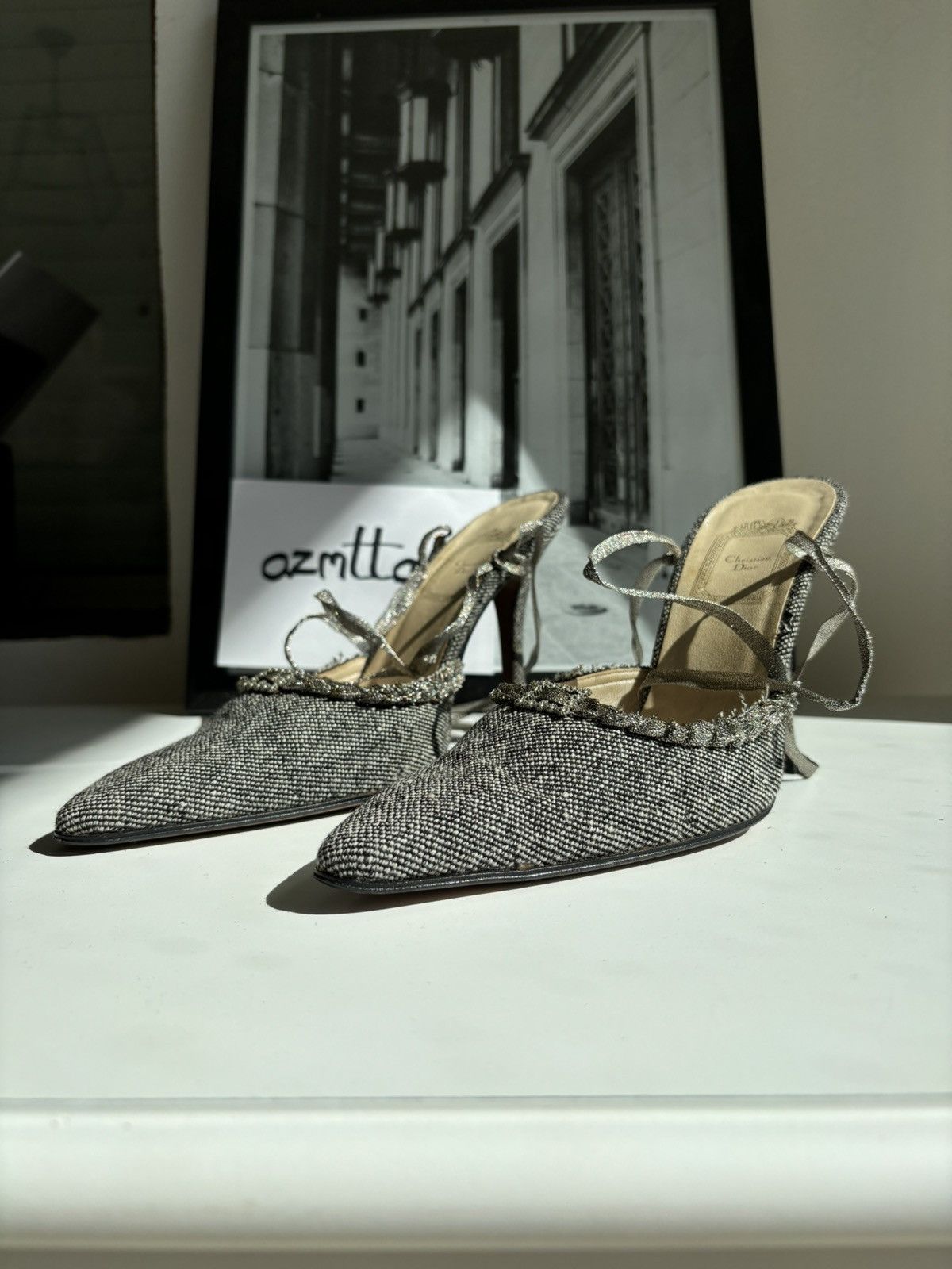 Dior Dior canvas vintage lace up pumps Size US 8.5 / IT 38.5 - 1 Thumbnail