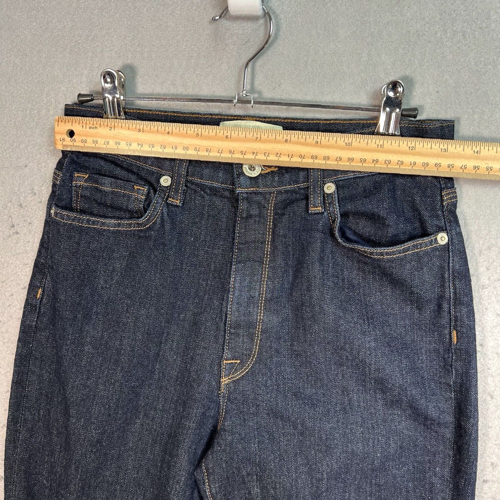 Vintage VINTAGE Baldwin Jeans Woman Skinny Denim 27 Blue Dark Wash BALDWIN City 29 Inseam Womens 27 Blue Skinny Jeans (Adult) Size 27" / US 4 / IT 40 - 2 Thumbnail
