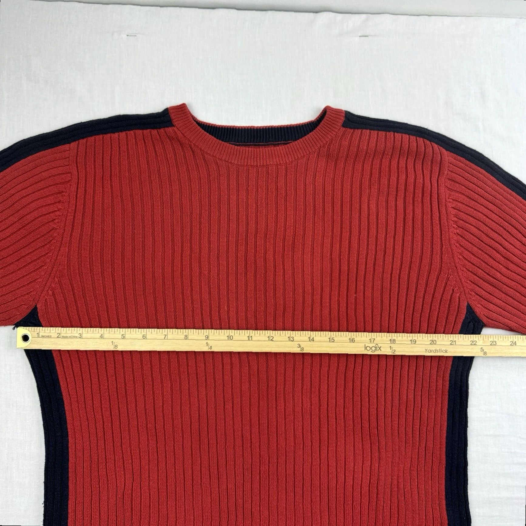 Vintage VINTAGE Union Bay Sweater Shirt Adult XL Red Striped Pullover 90s Grunge Mens Size US XL / EU 56 / 4 - 7 Thumbnail