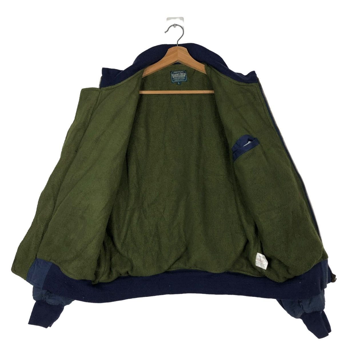 Japanese Brand 🔥VINTAGE BOMBER JACKET KEARNEY HOUSE ISSEY MIYAKE BLANKET Size US L / EU 52-54 / 3 - 13 Thumbnail