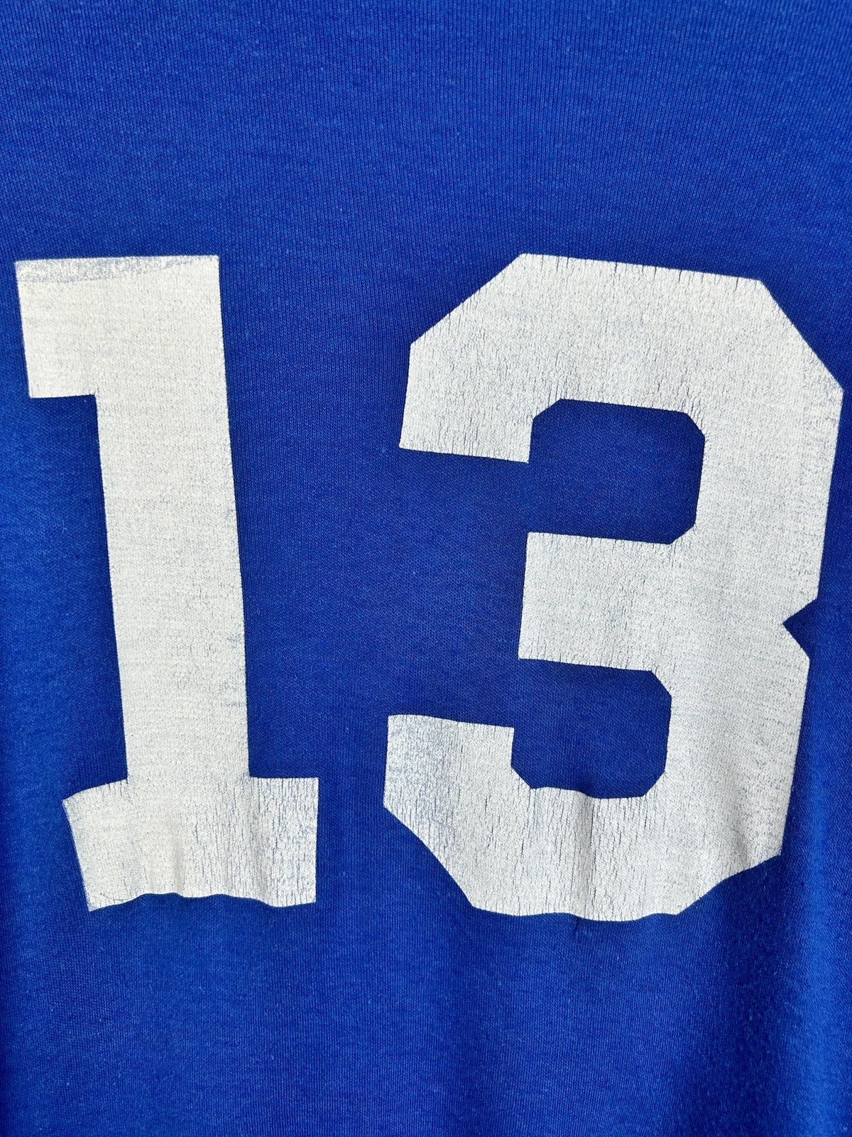 Adidas 70s 80s Adidas Trefoil #13 Single Stitch Blank Jersey Size US L / EU 52-54 / 3 - 6 Thumbnail