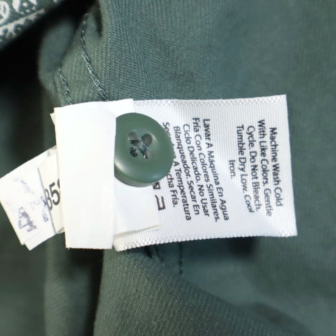Vintage Free Assembly Mixed Media Overshirt Cotton All Over Print Long Sleeve Button Up Shirt Green Men's L Size US L / EU 52-54 / 3 - 8 Thumbnail