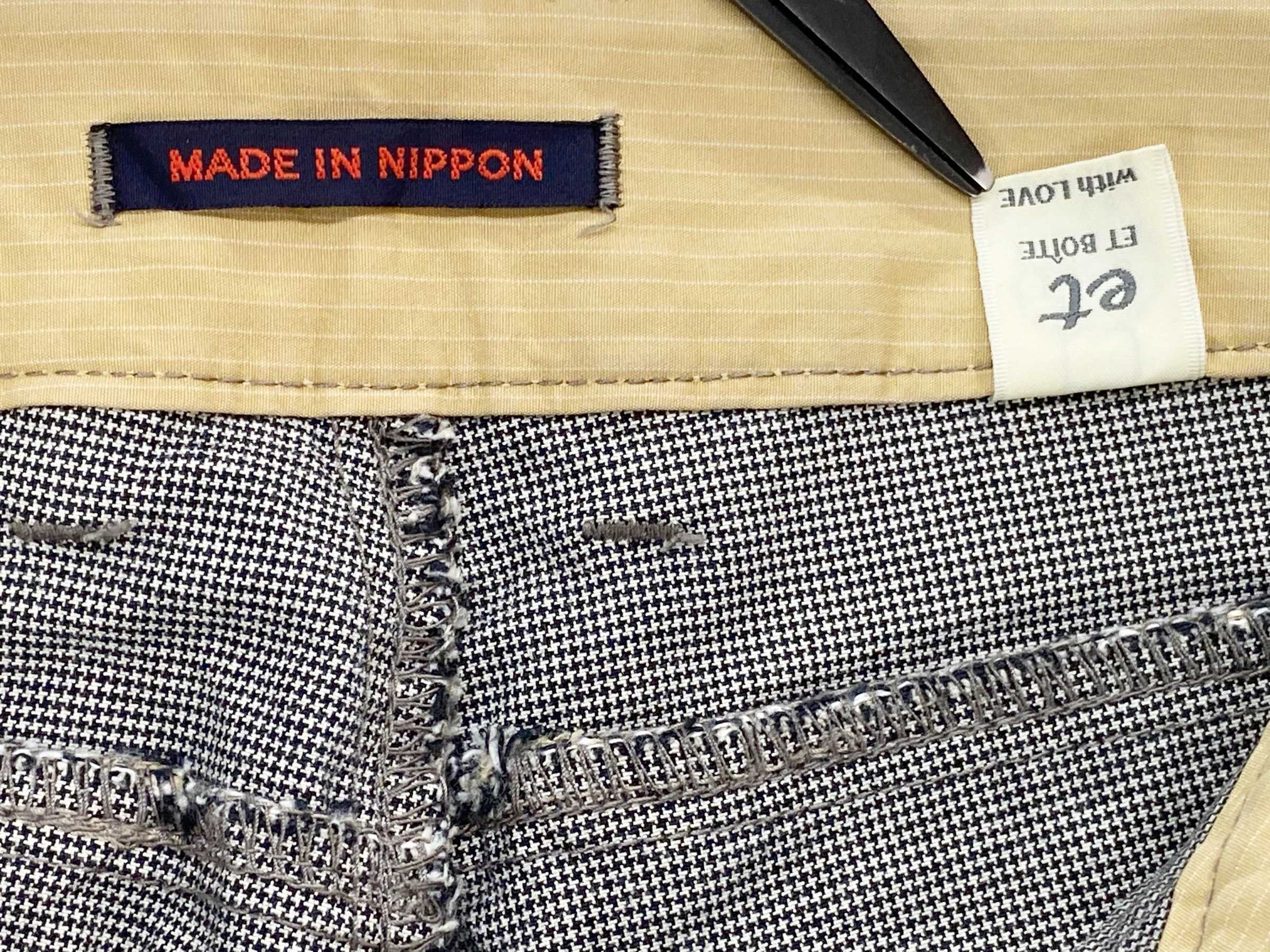 Japanese Brand Et Boite Japanese Brand Checkered Pattern Boot Cut Jeans Size US 27 - 8 Thumbnail