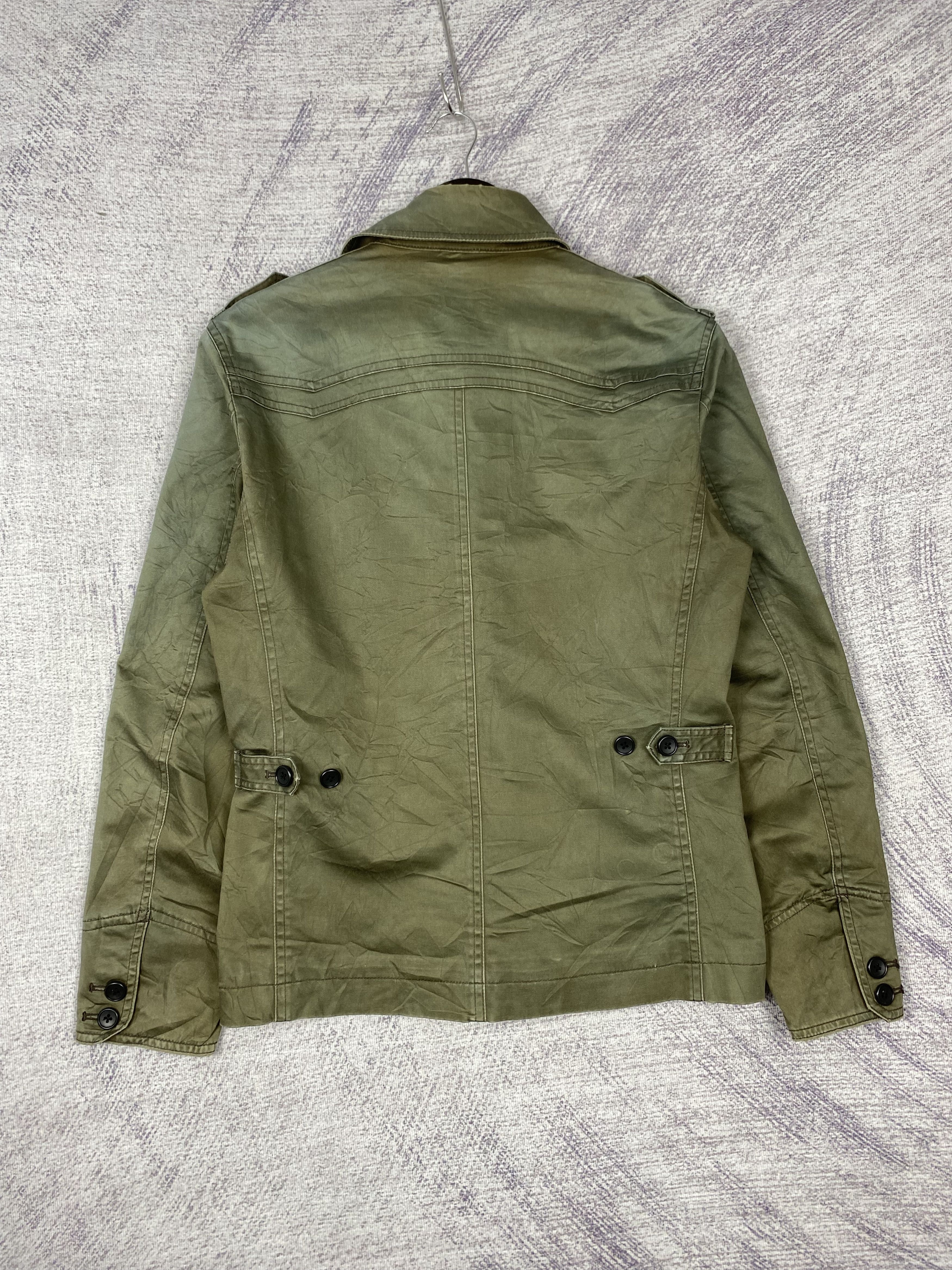 Michel Klein Vintage Michel Klein Homme Olive Green Utility Jacket Size US S / EU 44-46 / 1 - 5 Thumbnail