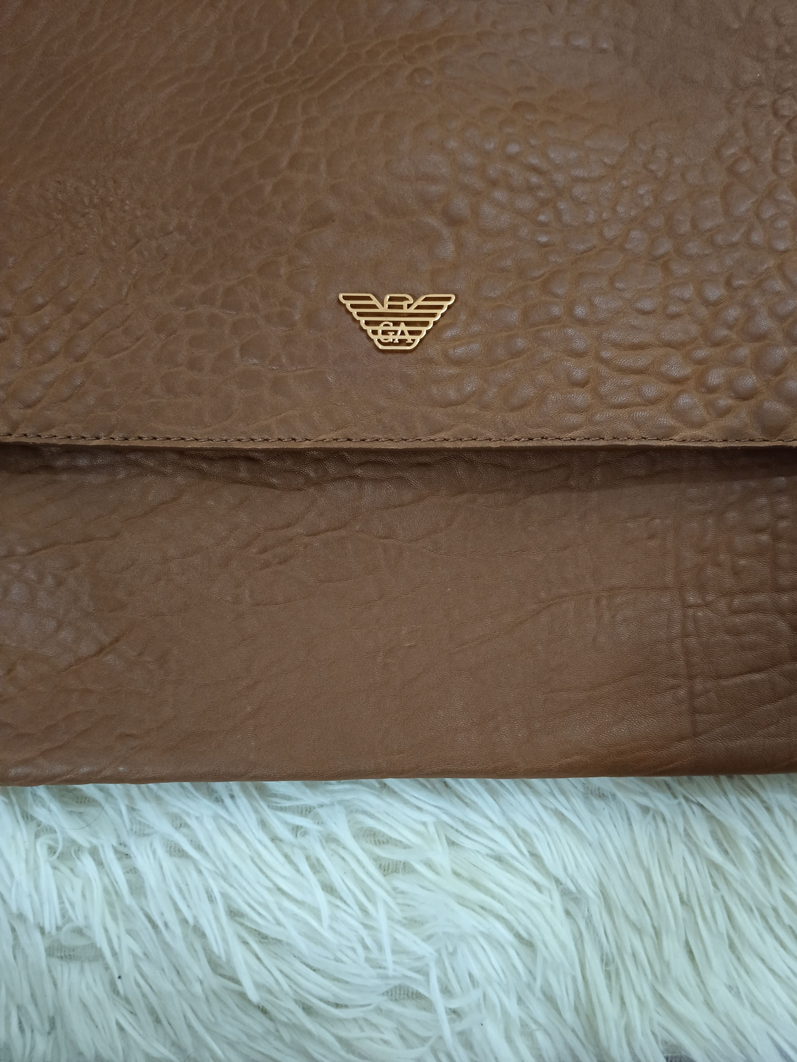 Emporio Armani EMPORIO ARMANI LEATHER MESSENGER Size ONE SIZE - 8 Thumbnail