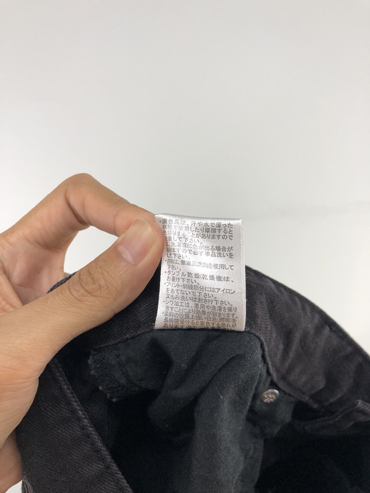 Japanese Brand Japanese Brand Root Three Distressed Black Jeans Size US 31 - 22 Thumbnail
