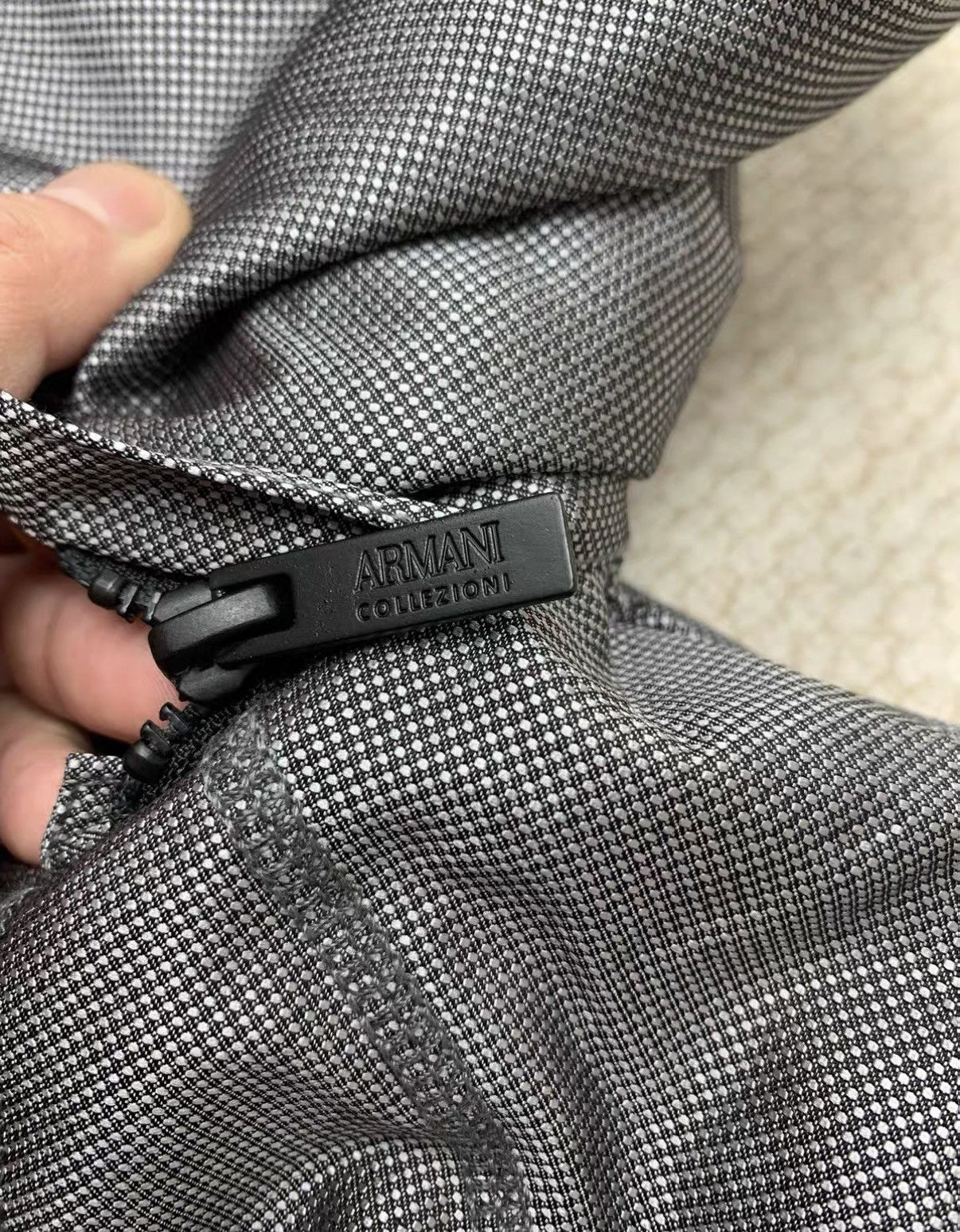 Armani Collezioni ARMANI COLLEZIONI Silver Stand Collar Business Padded Coat Size US M / EU 48-50 / 2 - 8 Thumbnail