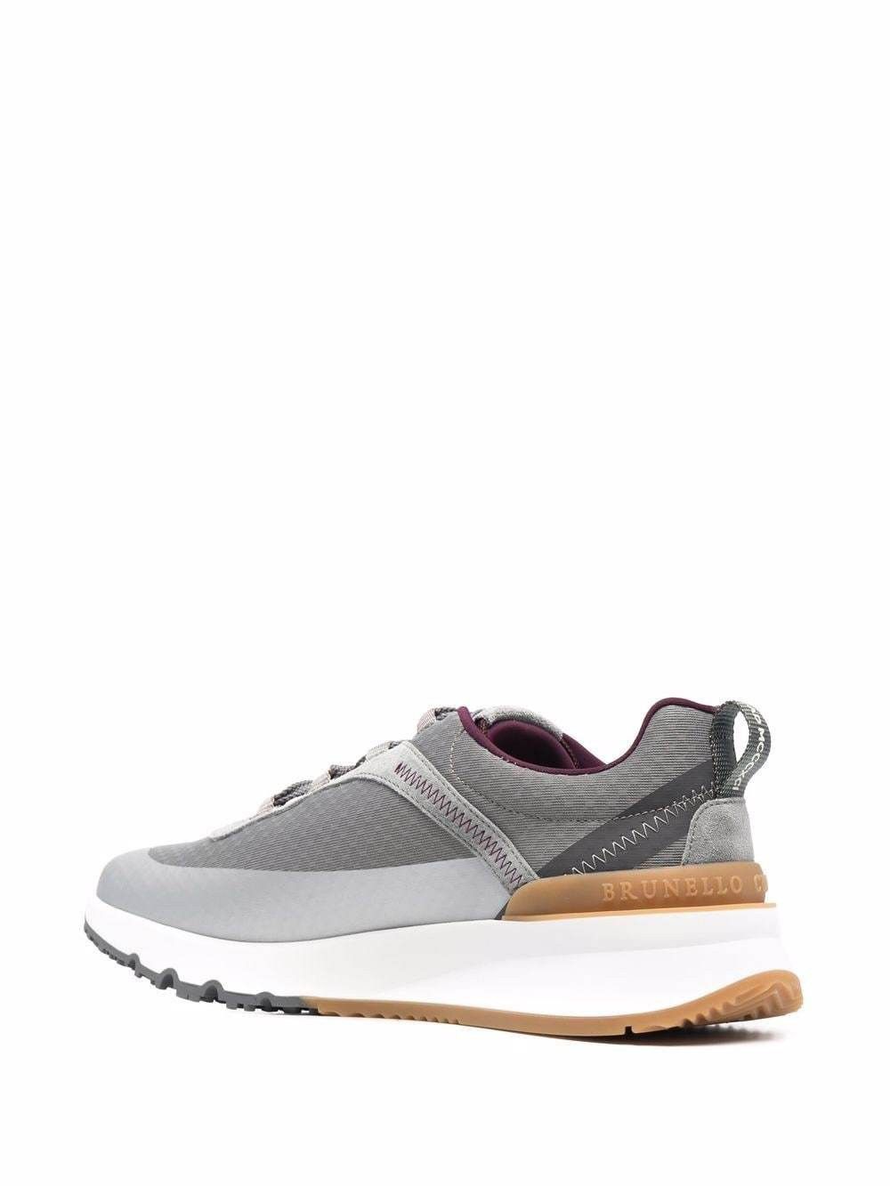 Brunello Cucinelli Brunello Cucinelli Honeycomb Grey Lace Up Sneaker Mens Shoes Size US 12 / EU 45 - 2 Thumbnail