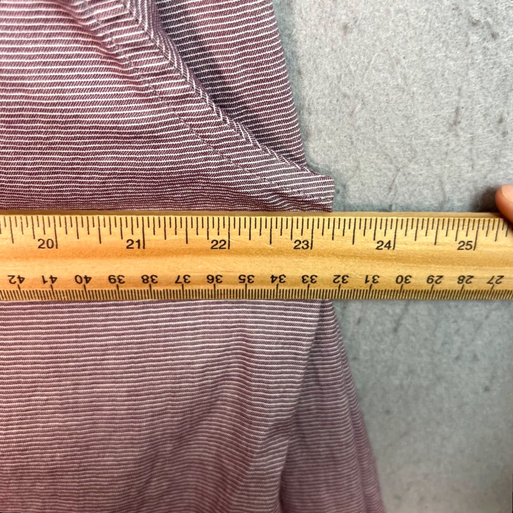 Vintage Artefact Shirt Men XL Red Striped Long Sleeve Button-Up Cotton Spandex Blend 8/10 Vintage/ Deco 90s style Mens Size US XL / EU 56 / 4 - 6 Thumbnail