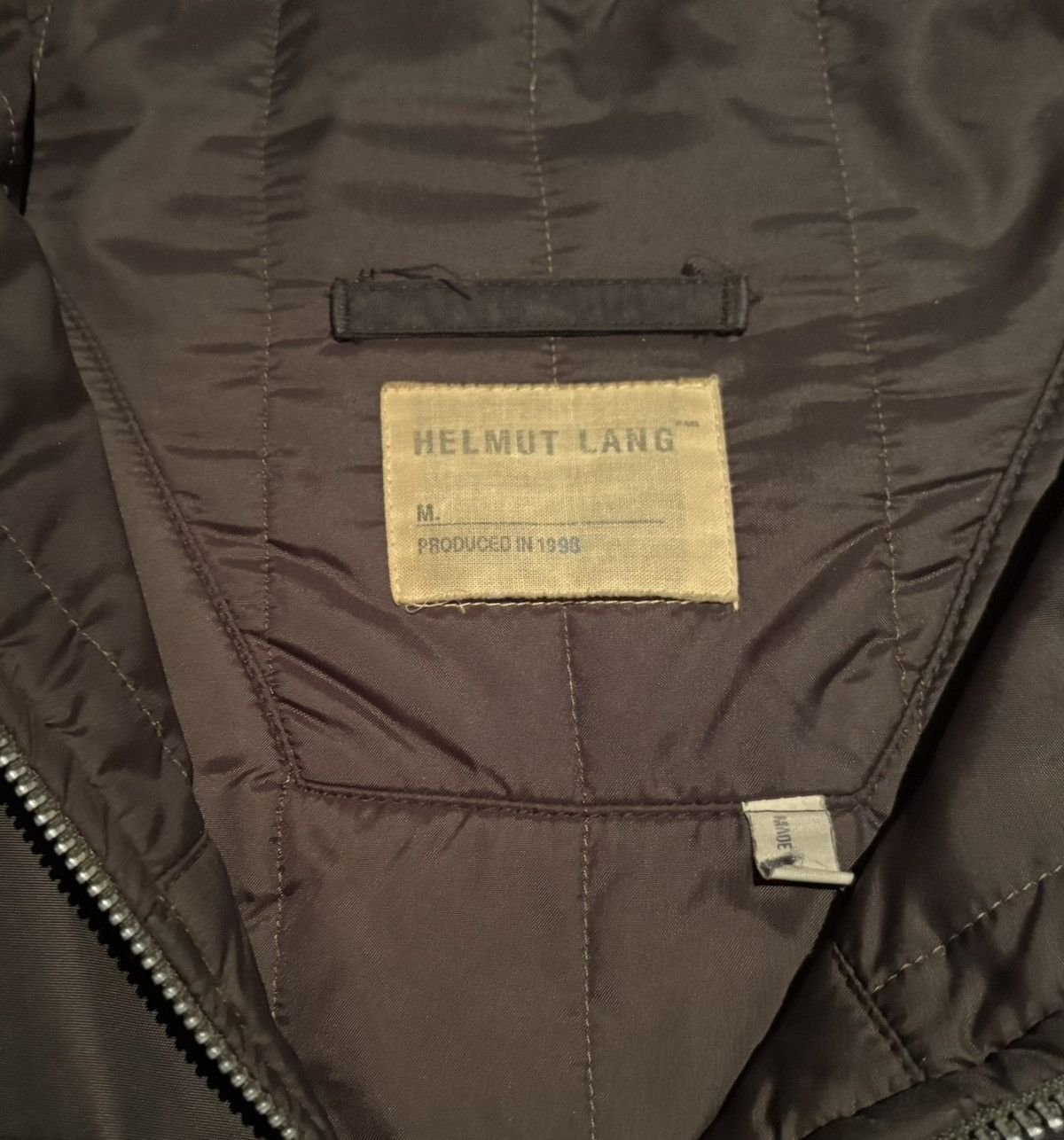 Helmut Lang 1998 Olive Green Nylon Parka Size US L / EU 52-54 / 3 - 3 Thumbnail