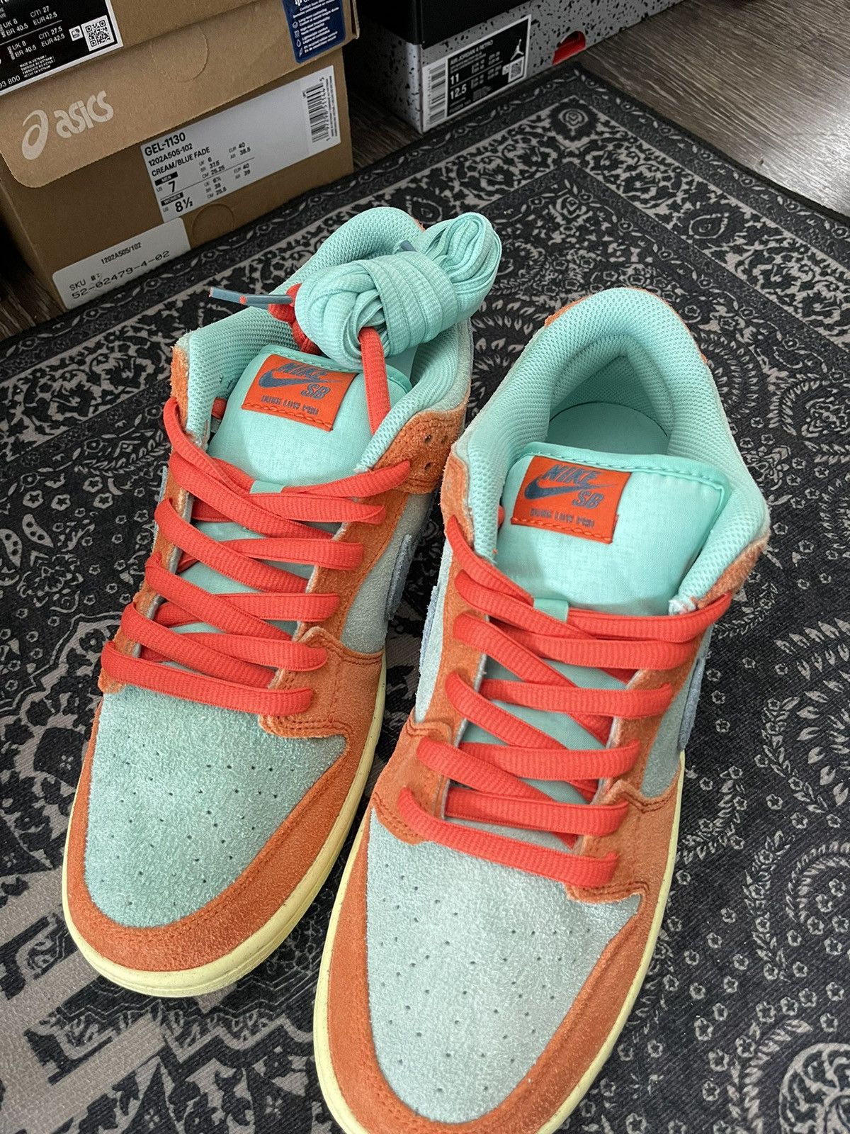 Nike Nike Dunk Low ‘Orange Emerald Rise’ Size US 10.5 / EU 43-44 - 7 Thumbnail
