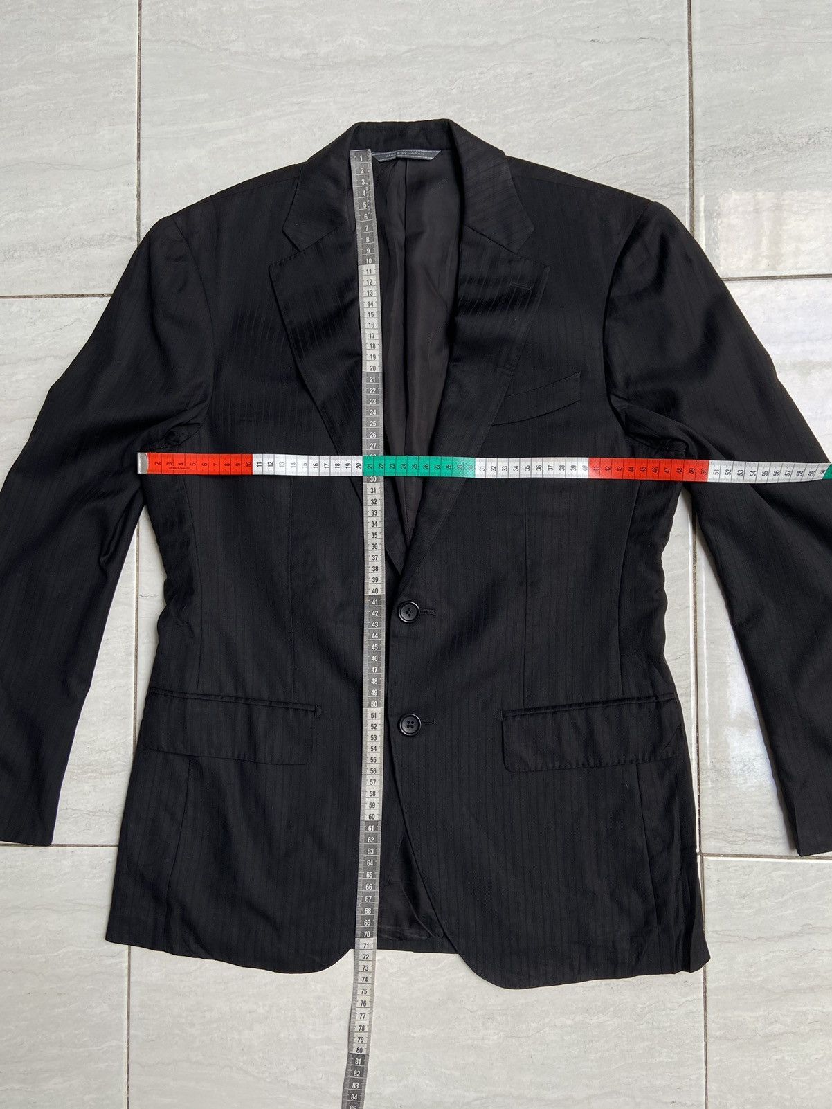 Designer × Japanese Brand × Loro Piana LORO PIANA D’URBAN Black Suit Size 48L - 8 Thumbnail