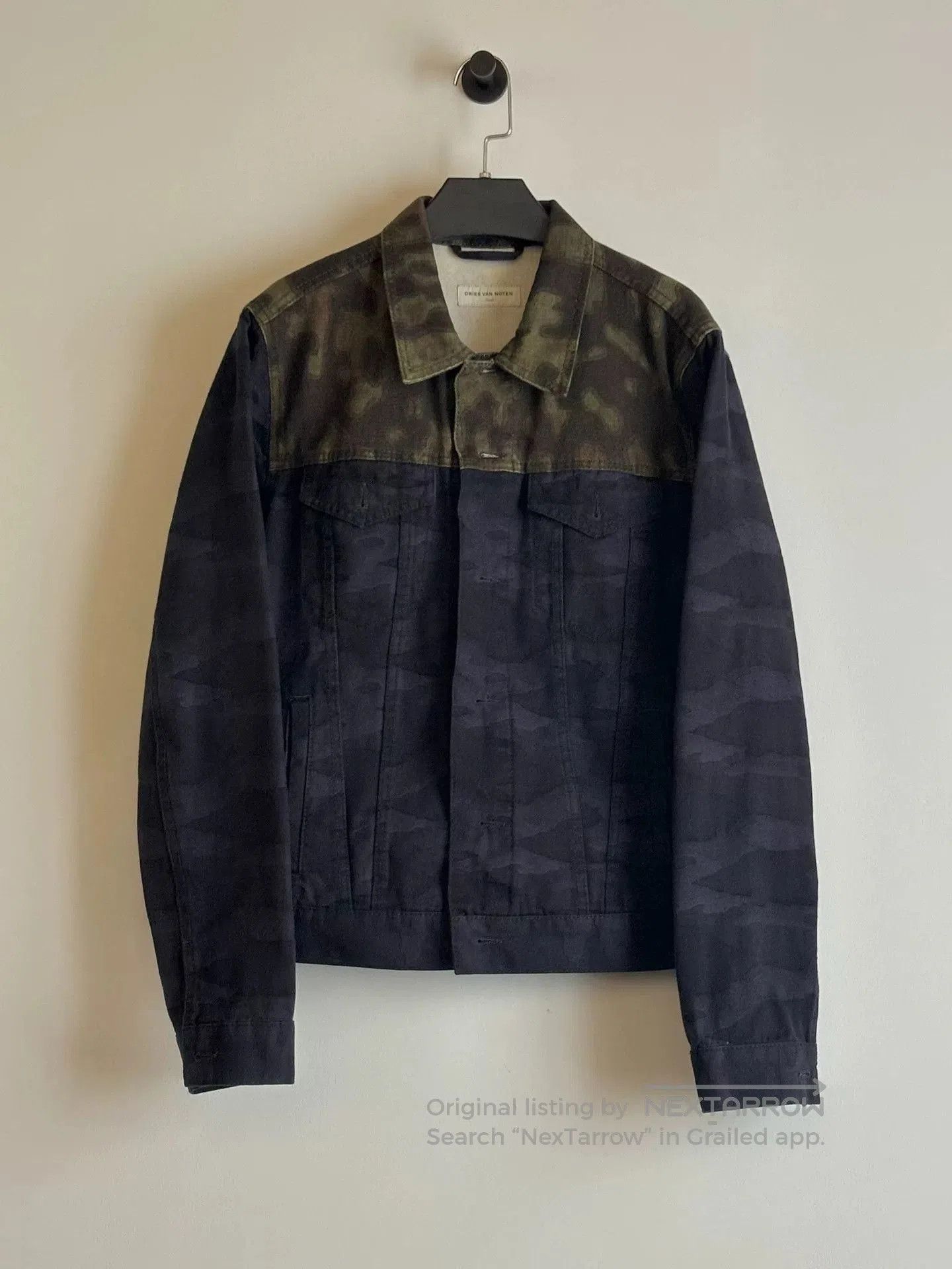 Dries Van Noten camo patchwork denim jacket by dries van noten. Size US S / EU 44-46 / 1 - 1 Thumbnail