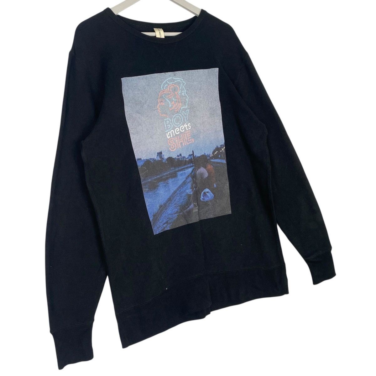 Other Vintage Boys Meets Printed Black Pullover Jumper Size XL Size US XL / EU 56 / 4 - 3 Thumbnail