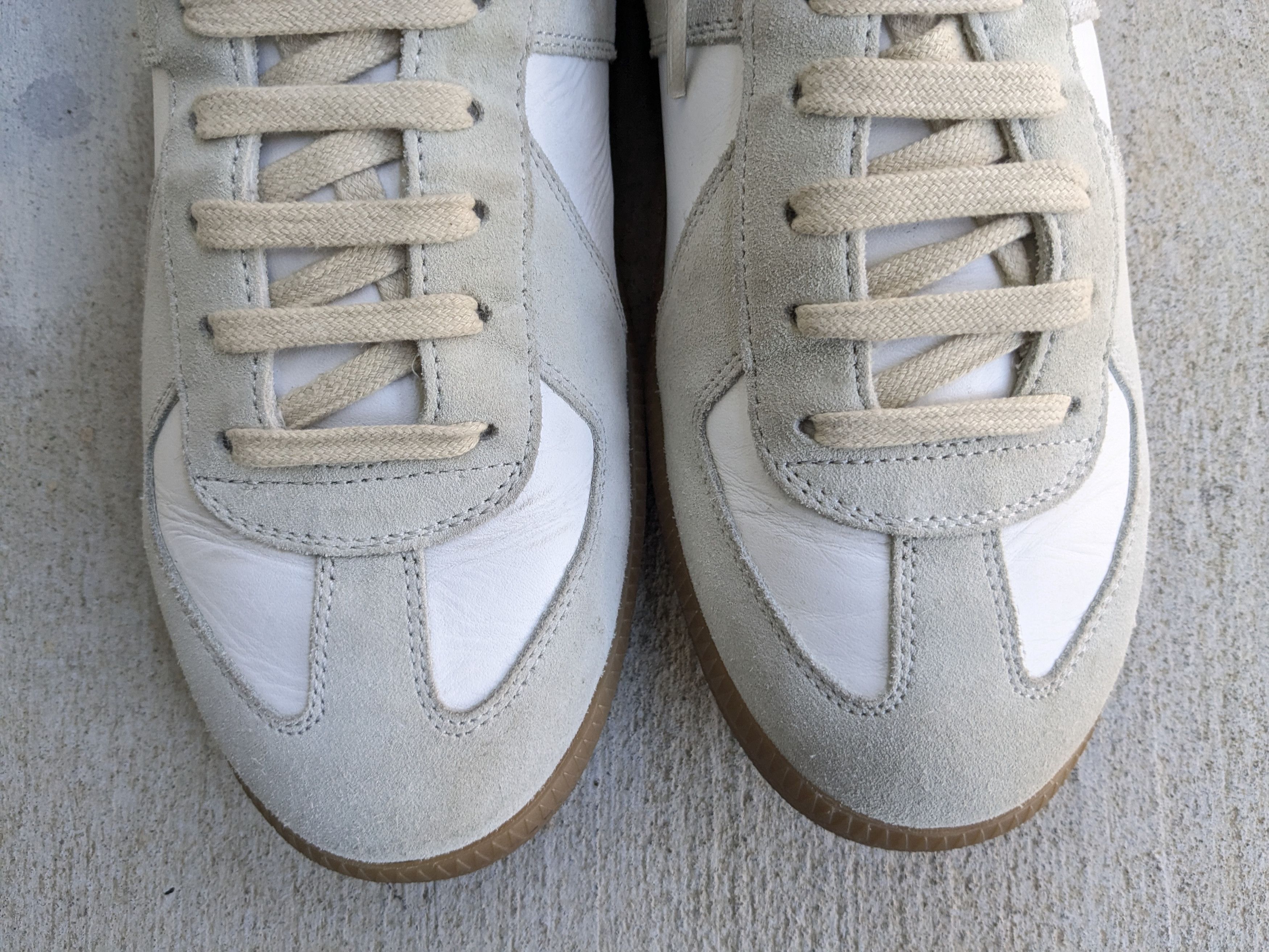 Maison Margiela Maison Margiela GAT Replica White Gray 11 44 Suede High Size US 11 / EU 44 - 5 Thumbnail