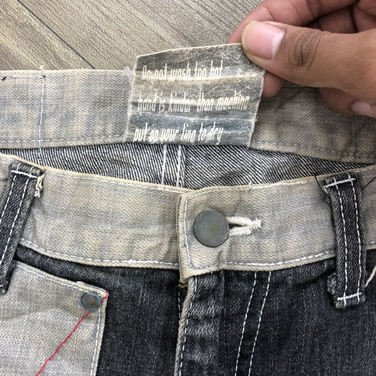JNCO × Japanese Brand Crazy Y2K Unidentified Mysterious Animal Baggy Jeans Pants Size US 32 / EU 48 - 7 Thumbnail