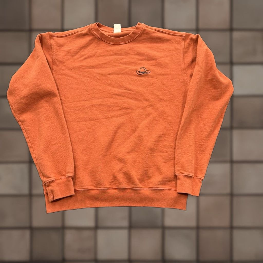 Vintage Mugsy Sweatshirt Men Small Orange Cotton Long Sleeve Crewneck Outdoors Casual Size US S / EU 44-46 / 1 - 1 Thumbnail