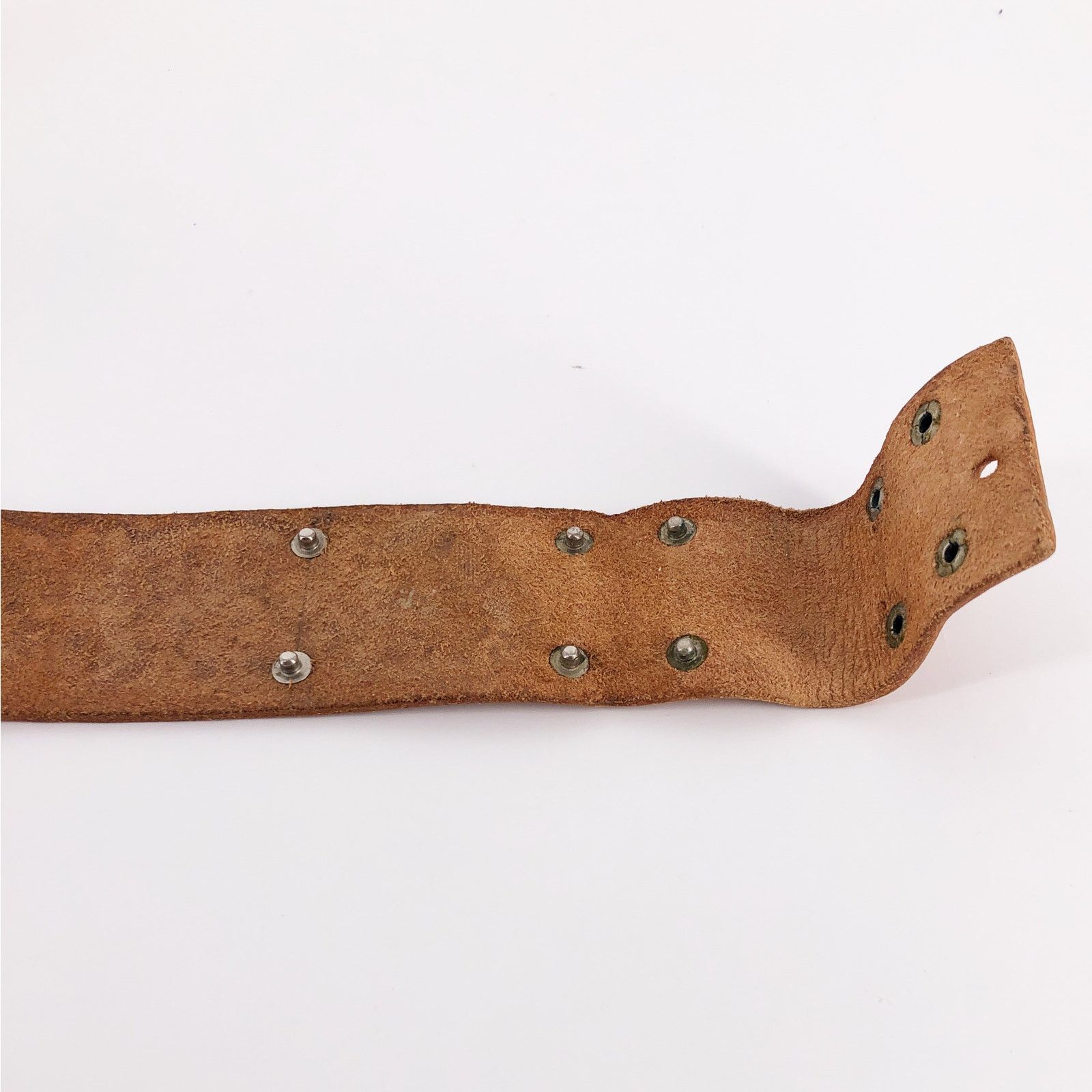 Other floral tooled wide leather belt personalized with Karl Size 34 - 4 Thumbnail