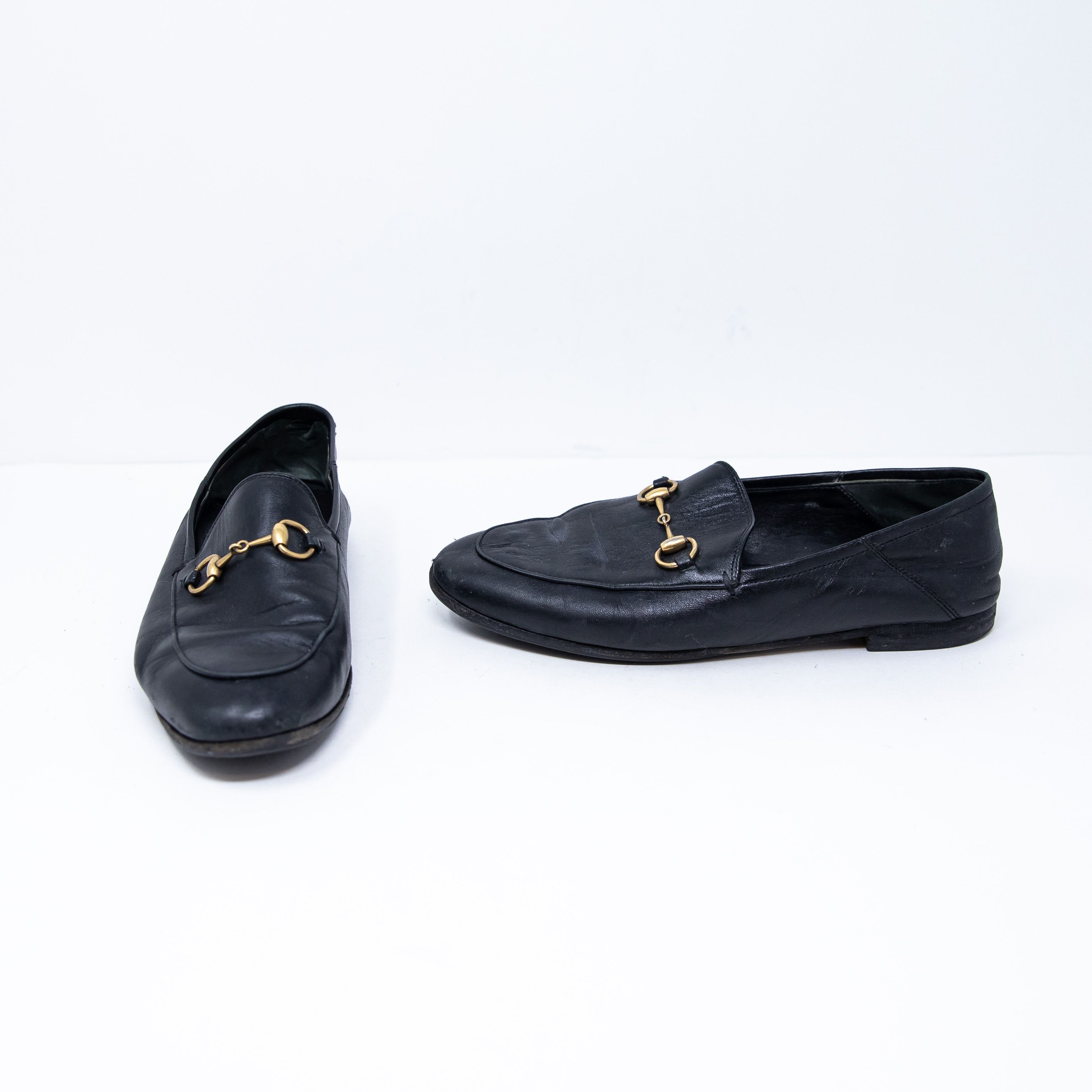 image of Gucci Women's Genuine Leather Made In Italy Shoes in Black (Size 6.5)