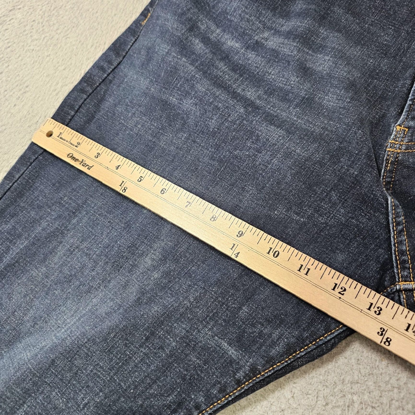Lucky Brand Lucky Brand Jeans 221 Straight Mens 38x30 Regular Fit Blue Medium Wash Stretch Denim Size US 38 / EU 54 - 4 Thumbnail