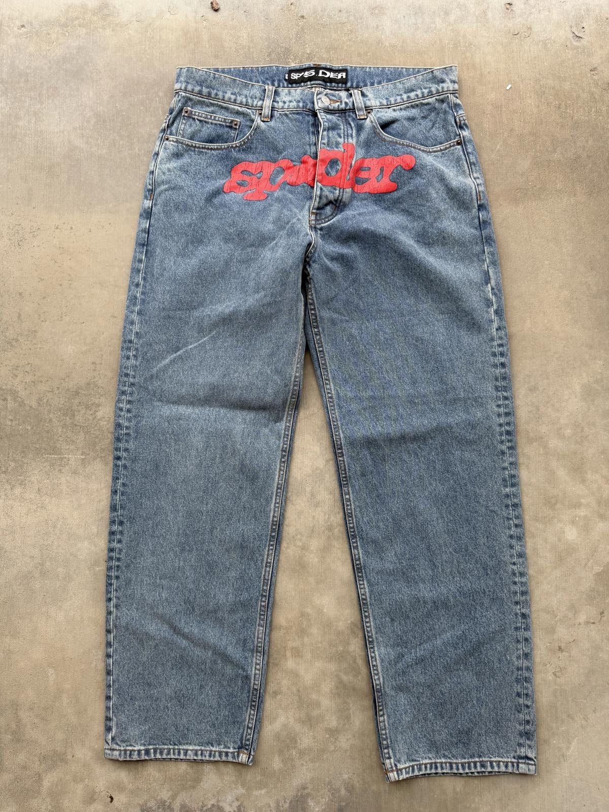 Other Sp5der V3 Indigo Denim Jeans Size 32 Light Wash NWT Size US 32 / EU 48 - 1 Thumbnail