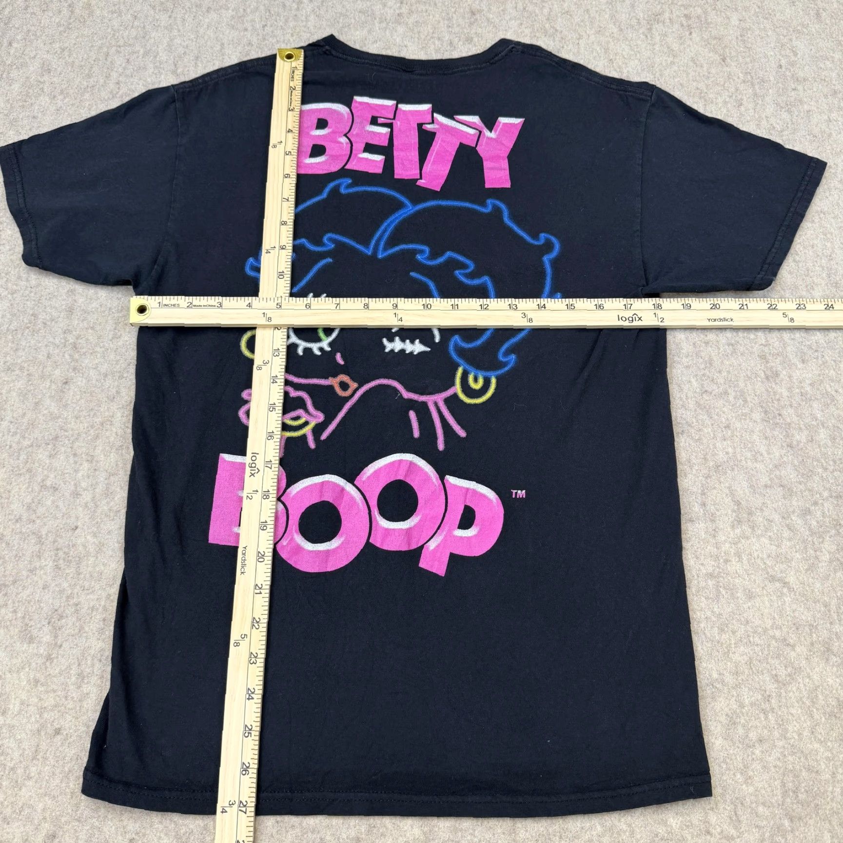 Doublet Betty Boop Shirt Mens Medium Black Neon Outline Double Sided Graphic Tee Size US M / EU 48-50 / 2 - 6 Thumbnail