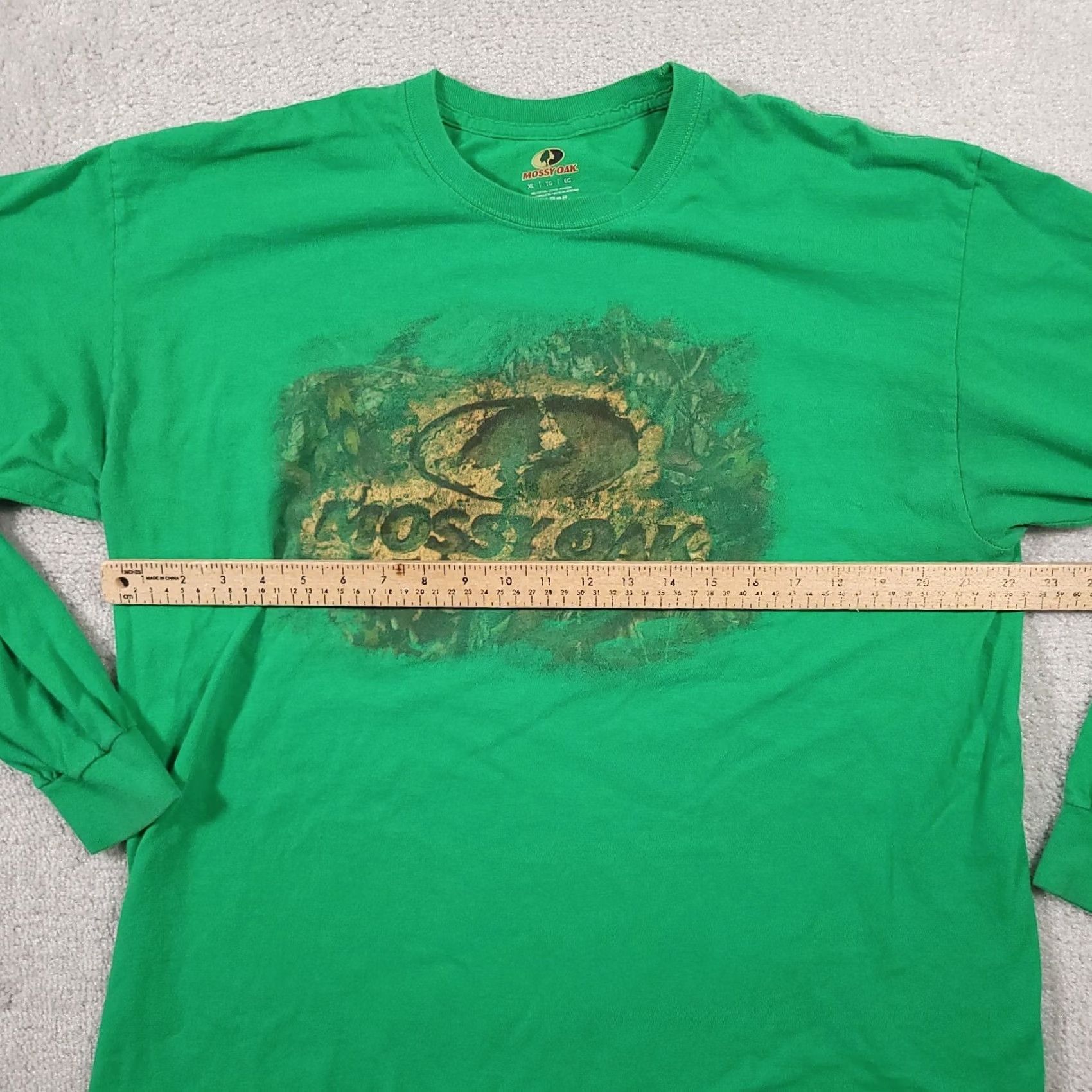 Vintage Mossy Oak T Shirt Mens XL Green Long Sleeve Graphic Tee Crewneck Outdoors Casual Mens XL Green Mossy Oak Shirt Size US XL / EU 56 / 4 - 5 Thumbnail