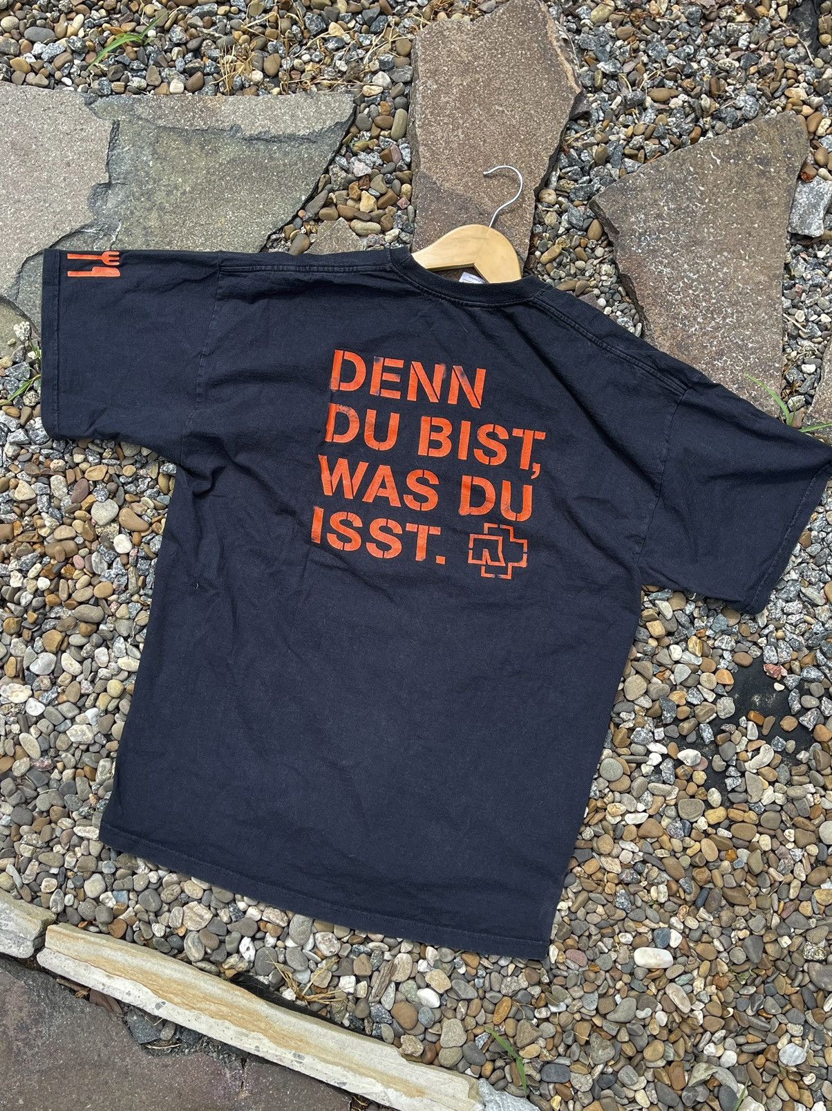 Band Tees × Vintage Rammstein Vintage Me In Teil black t-shirt tee double side Size US XL / EU 56 / 4 - 8 Thumbnail