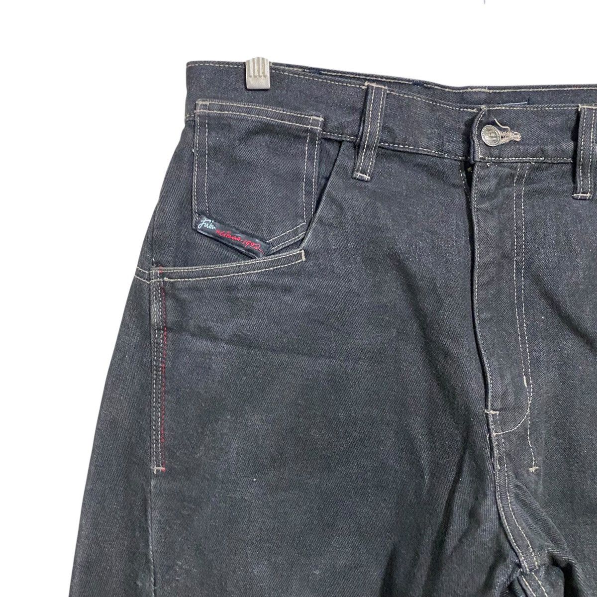 Fubu Vintage Fubu Denim Engineered Baggy Jeans Black Size US 33 - 4 Thumbnail