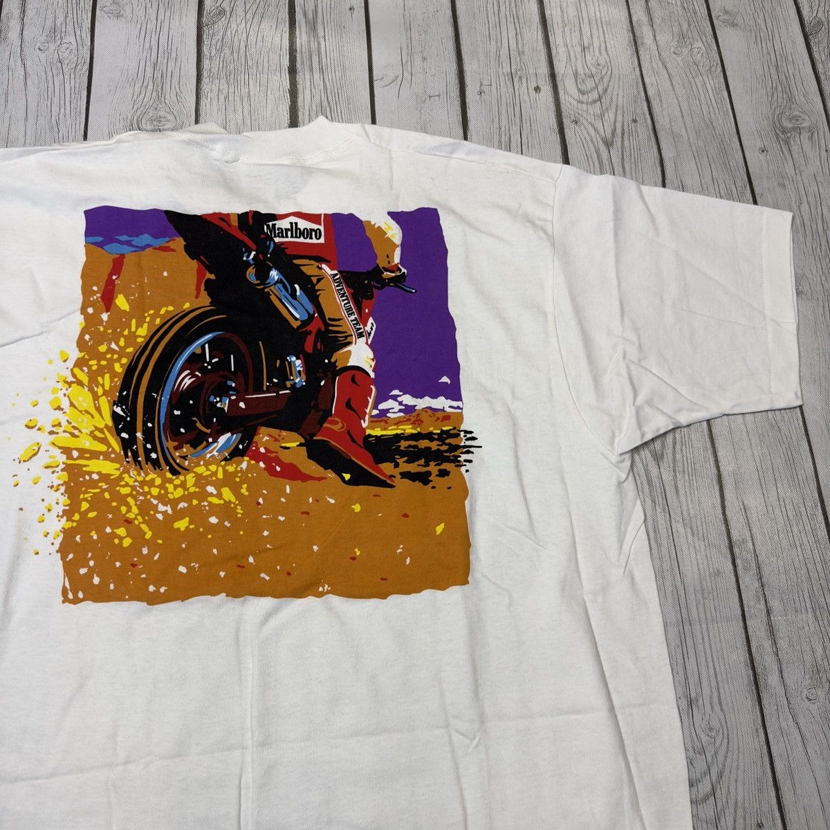 Marlboro × Marlboro Adventure Team × Vintage Vintage Marlboro Motocross tee Size US XL / EU 56 / 4 - 3 Thumbnail