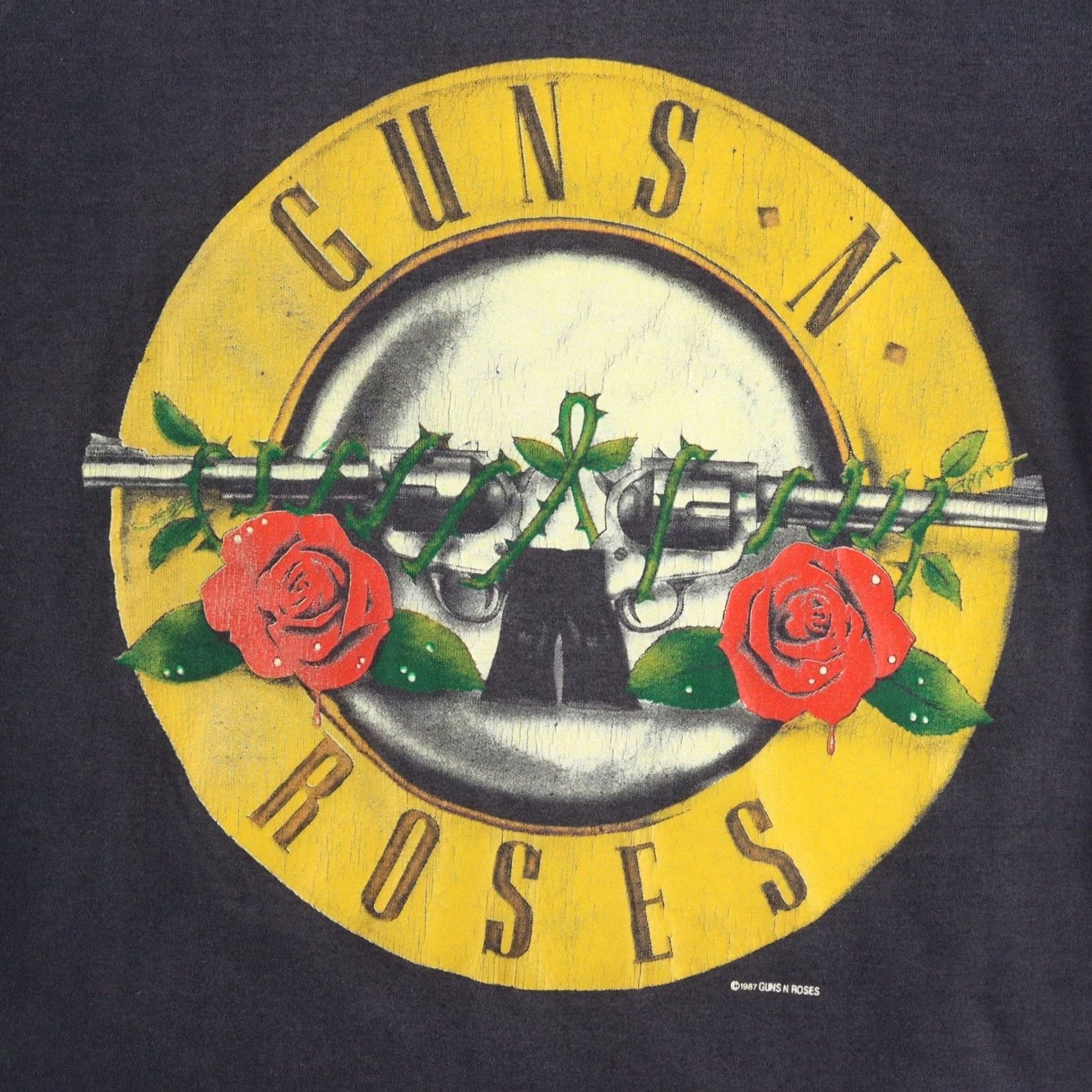 Vintage VINTAGE Guns N Roses Tshirt 1987 Shirt Men M Black 90s Single Stitch VTG Mens Size US M / EU 48-50 / 2 - 6 Thumbnail