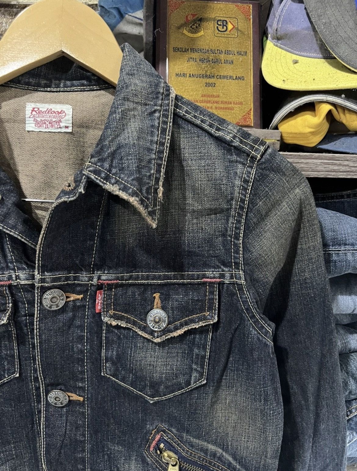 Levi's 🔥Vintage Levis Redloop Denim Jacket Size S / US 4 / IT 40 - 6 Thumbnail