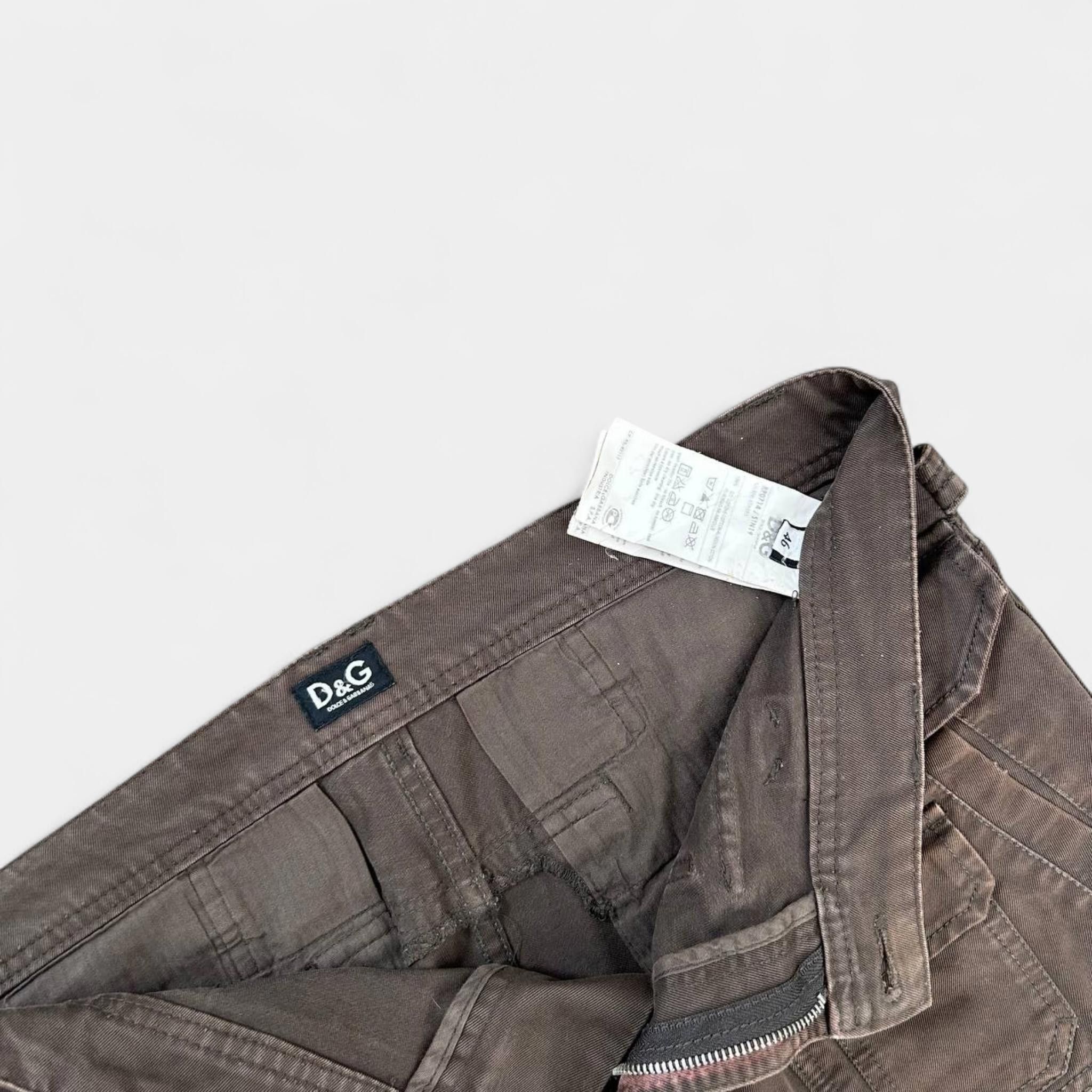 Dolce & Gabbana Dolce Gabbana Cargo Hybrid Brown Sweatpants Size US 32 / EU 48 - 4 Thumbnail