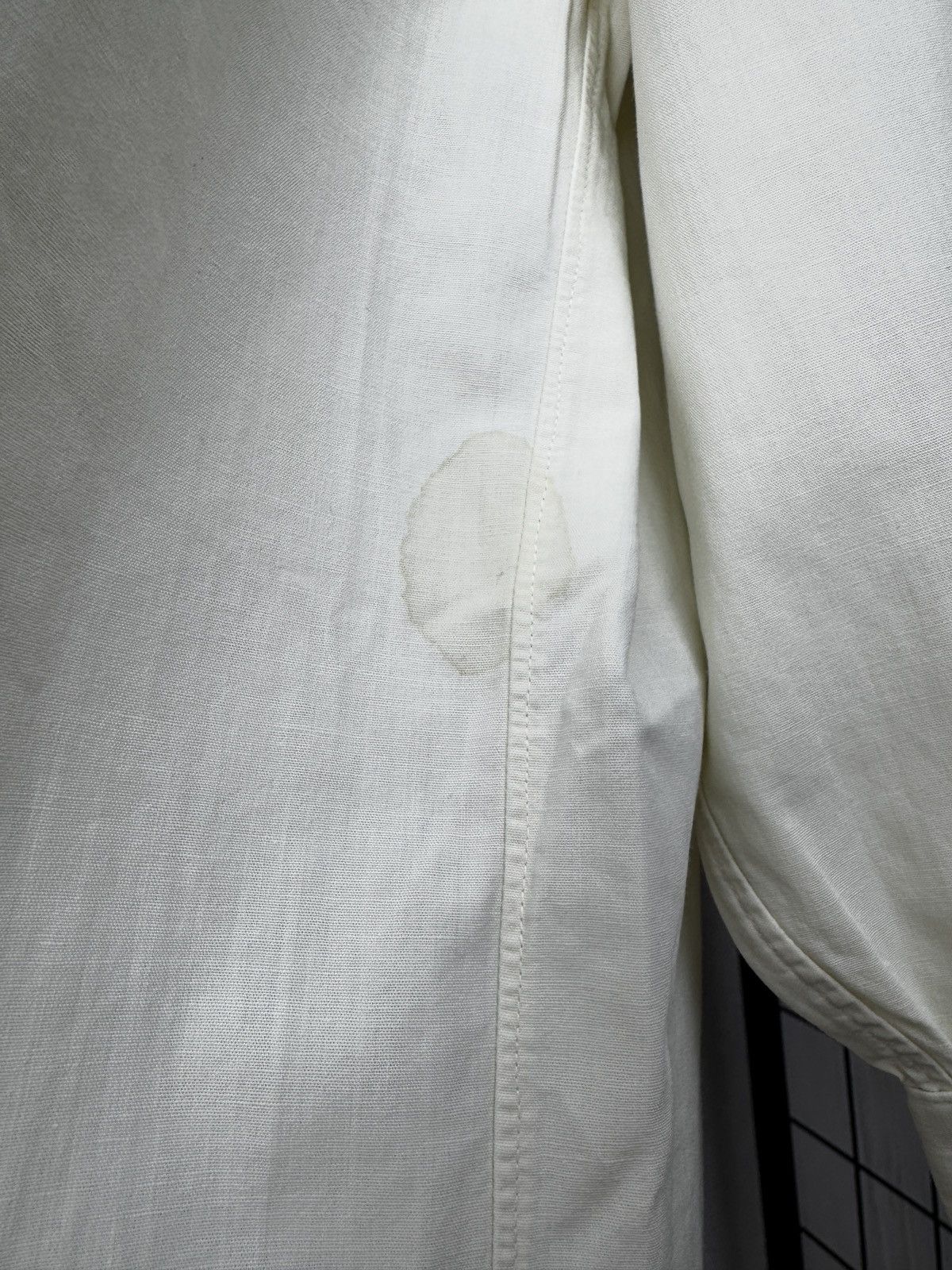 Christian Dior Monsieur Christian Dior Chemises VNTG 90s distressed collarless shirt Size US L / EU 52-54 / 3 - 10 Thumbnail