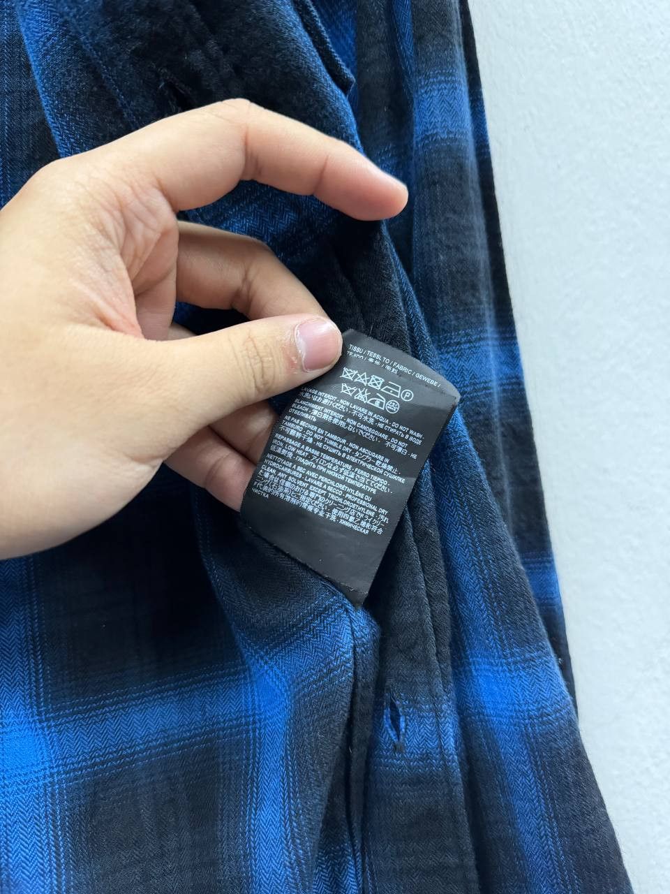 Saint Laurent Paris AW16 Saint Laurent Paris Electric Blue Shadow Flannel Size US XS / EU 42 / 0 - 8 Thumbnail