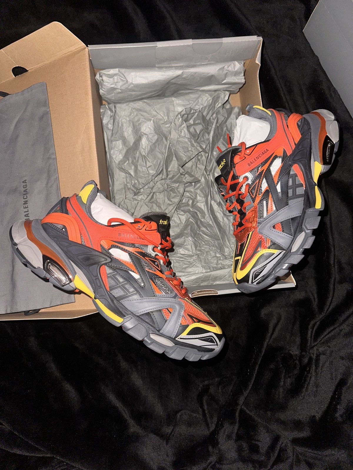 Balenciaga Balenciaga Track 2 “Gray/Orange” Size US 8 / EU 41 - 3 Thumbnail