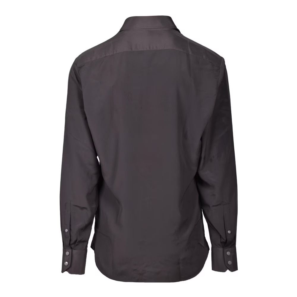 Vivienne Westwood o1y0525 Logo Solid Color Shirt in Lead Size US M / EU 48-50 / 2 - 2 Thumbnail