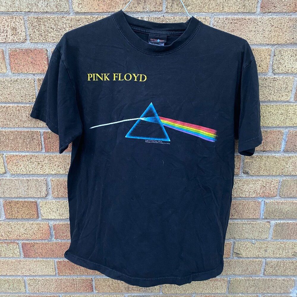 Pink Floyd × Vintage Vintage Pink Floyd Band T Shirt 'Dark Side of the Moon' Lar Size US L / EU 52-54 / 3 - 2 Thumbnail