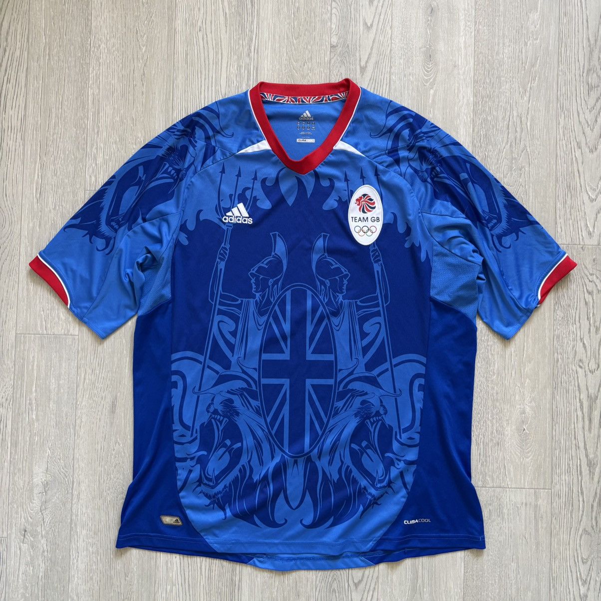 Adidas × Vintage Adidas Team GB Great Britain Soccer Jersey Size US XL / EU 56 / 4 - 1 Thumbnail