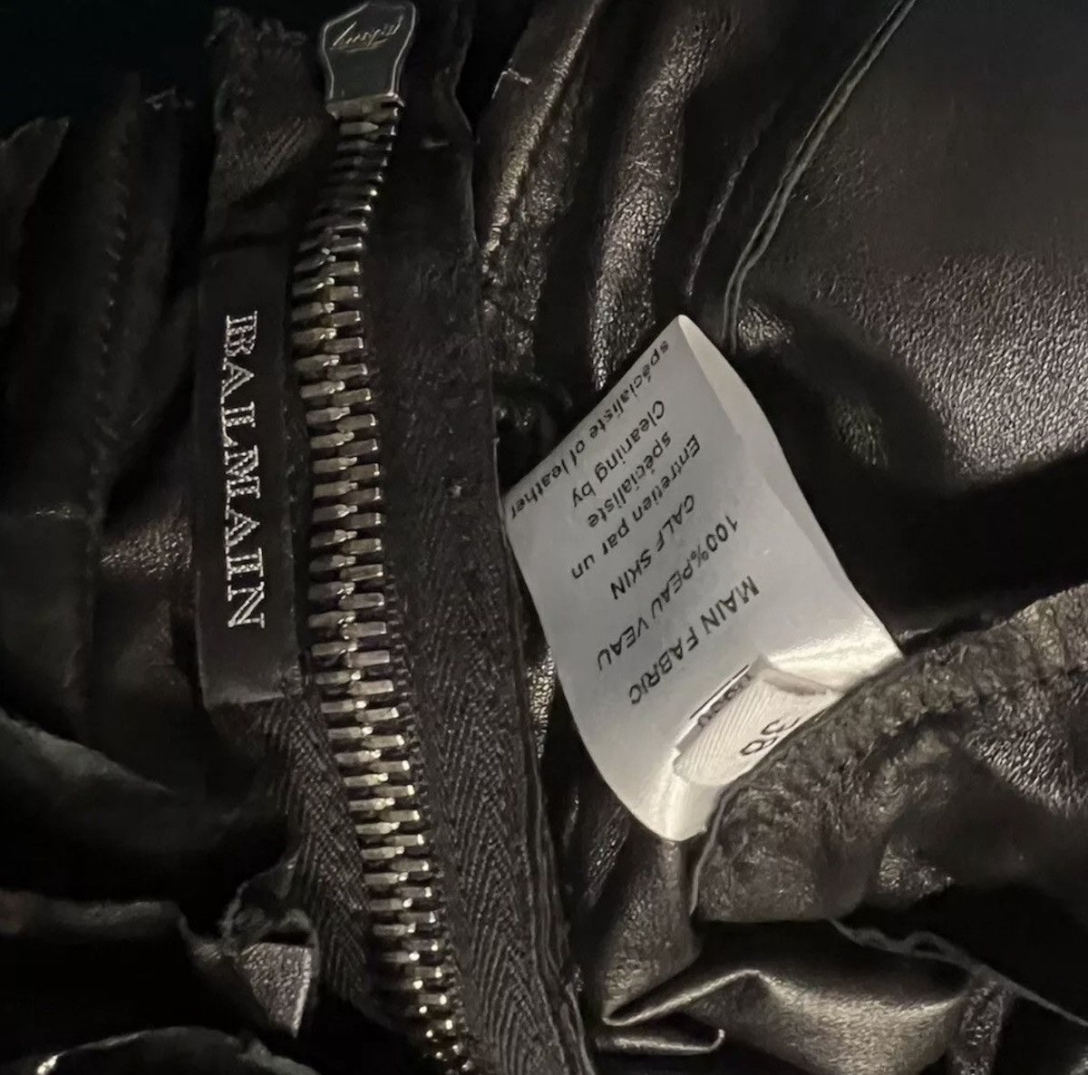 Balmain BALMAIN Decarnin SS2011 Safety Pin Suede Dress Leather Black Size S / US 4 / IT 40 - 6 Thumbnail