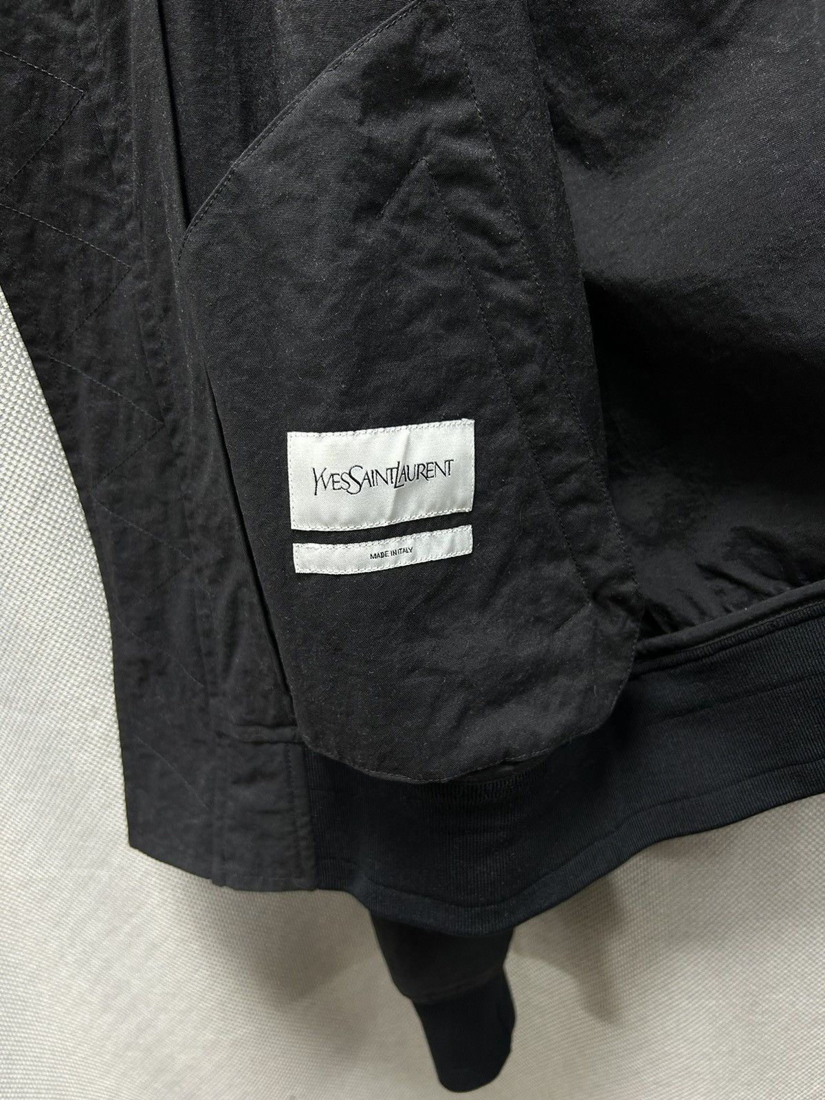 Saint Laurent Paris Vintage YSL Yves Saint Laurent Zip Nylon Bomber Jacket Size US M / EU 48-50 / 2 - 9 Thumbnail