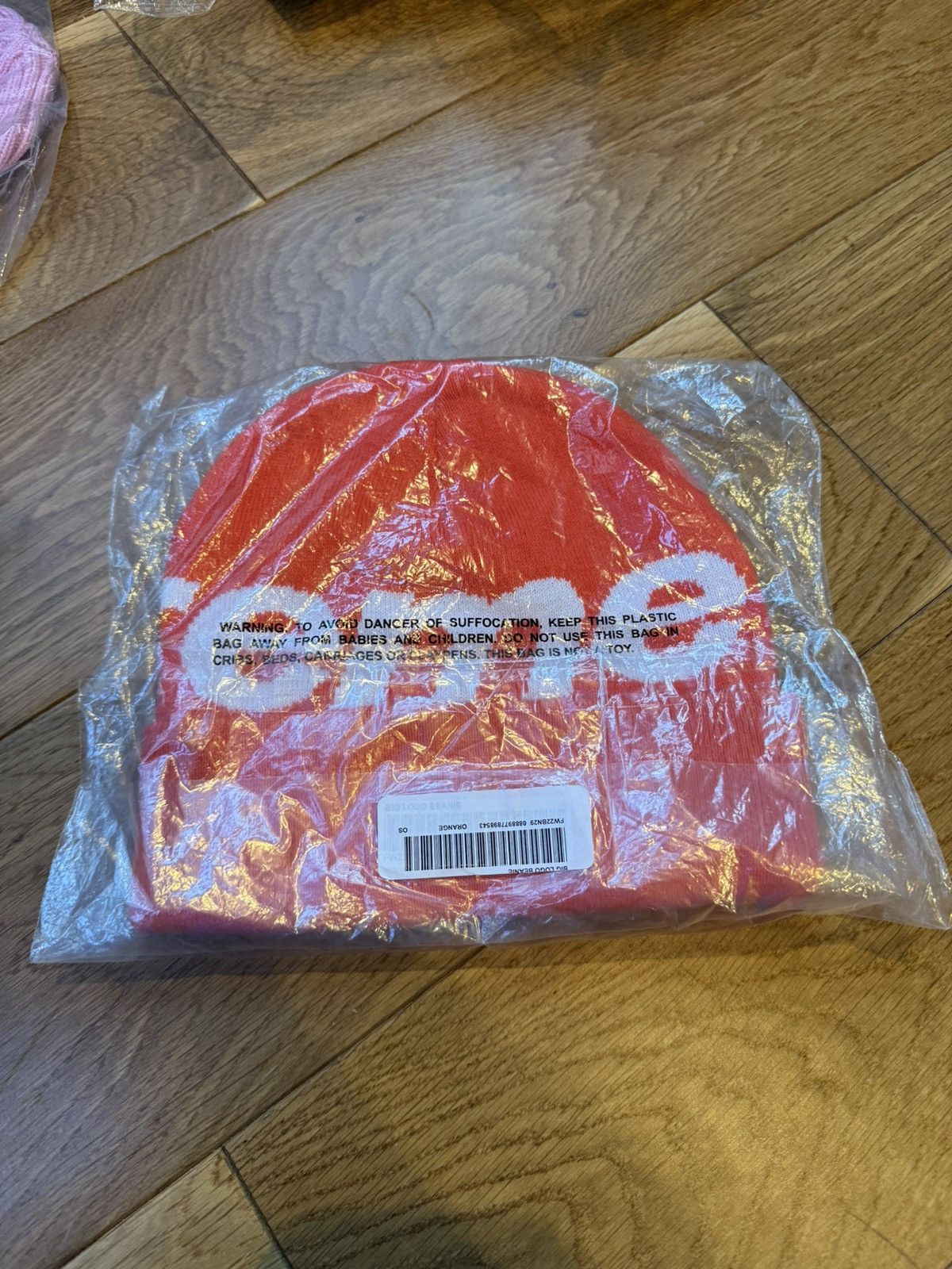 Supreme Supreme Big Logo Beanie FW22 Orange Size ONE SIZE - 2 Thumbnail