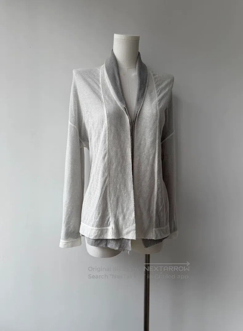 Yohji Yamamoto Yohji Yamamoto 10 AW Minimalist Double Knit Cardigan shirt Size XS / US 0-2 / IT 36-38 - 5 Thumbnail