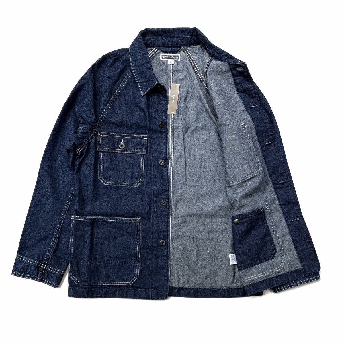 Wallace & Barnes NWT Wallace & Barnes Japanese Denim Chore Jacket Size US M / EU 48-50 / 2 - 2 Thumbnail