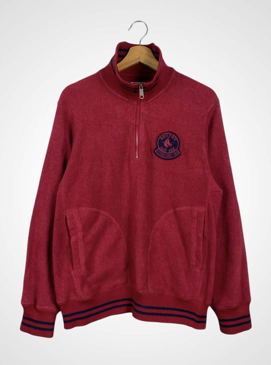 MLB Uniqlo X MLB Boston Red Sox Half Zipper Fleece Size US M / EU 48-50 / 2 - 1 Thumbnail