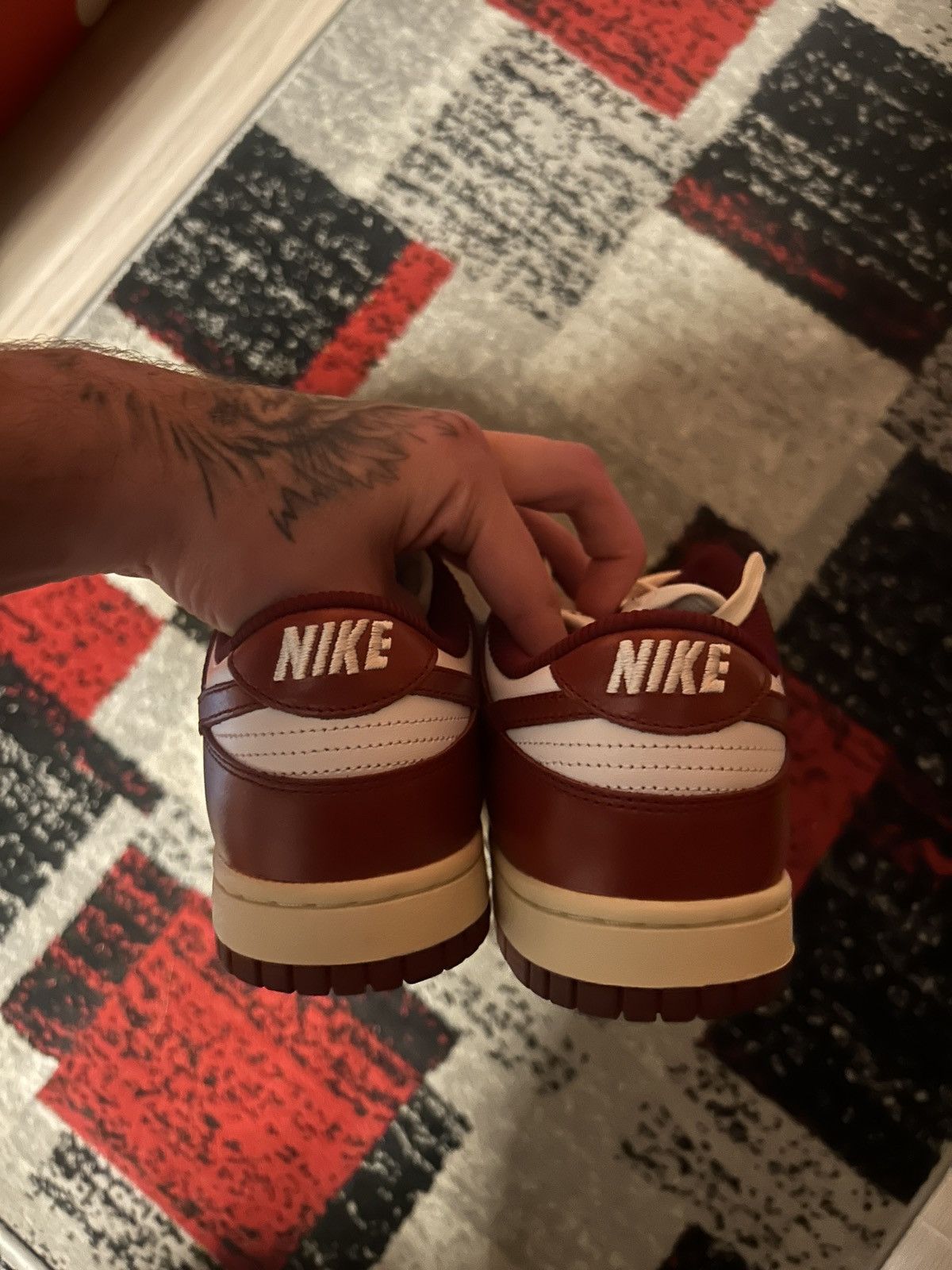 Nike Nike Dunk Low PRM Team Red Size US 9 / EU 42 - 7 Thumbnail