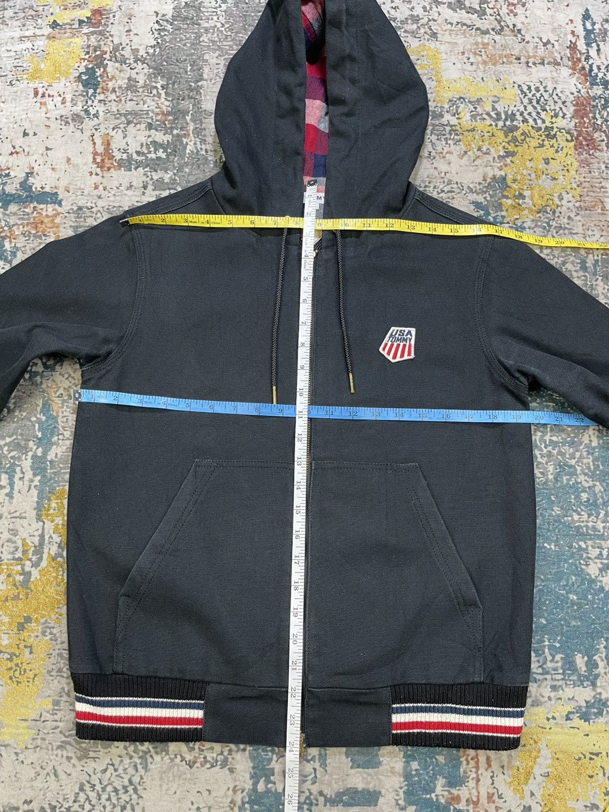 Tommy Hilfiger Tommy Hilfiger Full Zip Hooded Cotton Canvas Jacket Size US XS / EU 42 / 0 - 10 Thumbnail