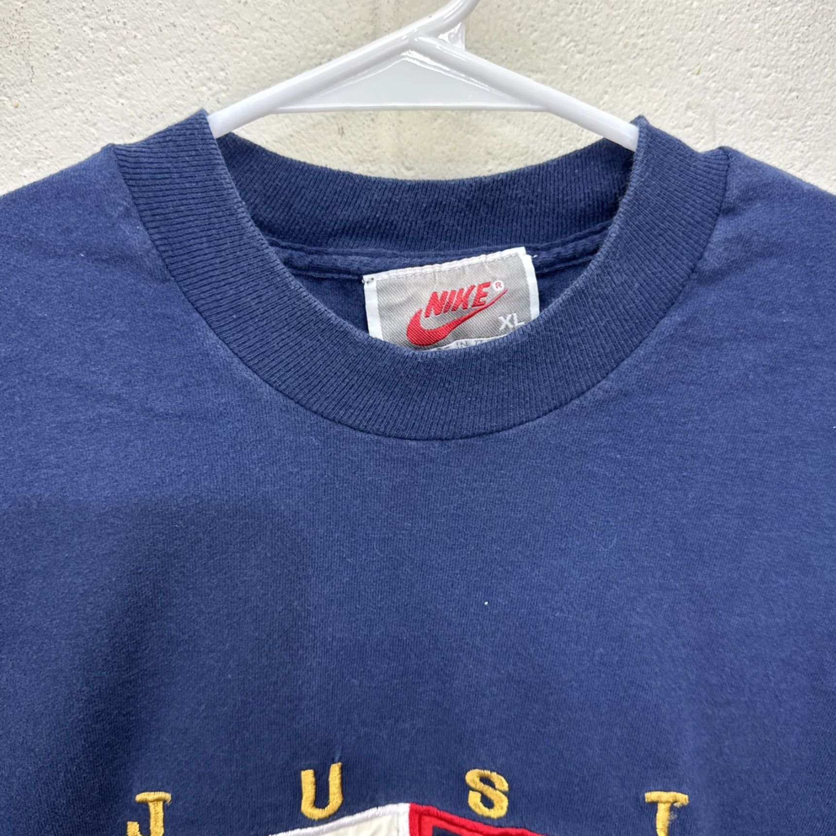 Nike Vintage Nike T-Shirt Men XL Crew Neck Short Sleeve Blue 90s Retro Sports USA Size US XL / EU 56 / 4 - 4 Thumbnail