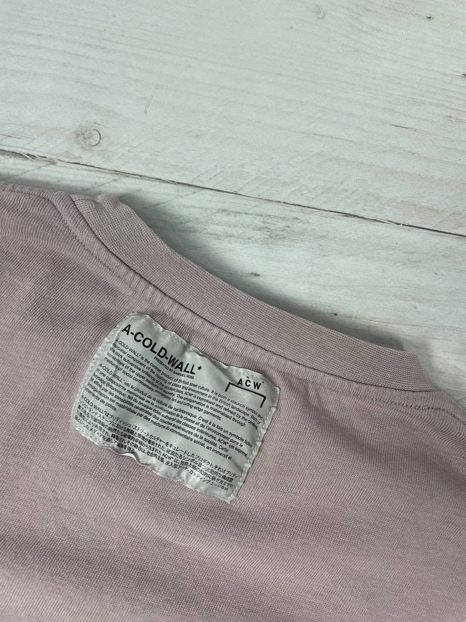 A-COLD-WALL* A Cold Wall Foundation T-Shirt Big Logo Pink Size US M / EU 48-50 / 2 - 16 Thumbnail