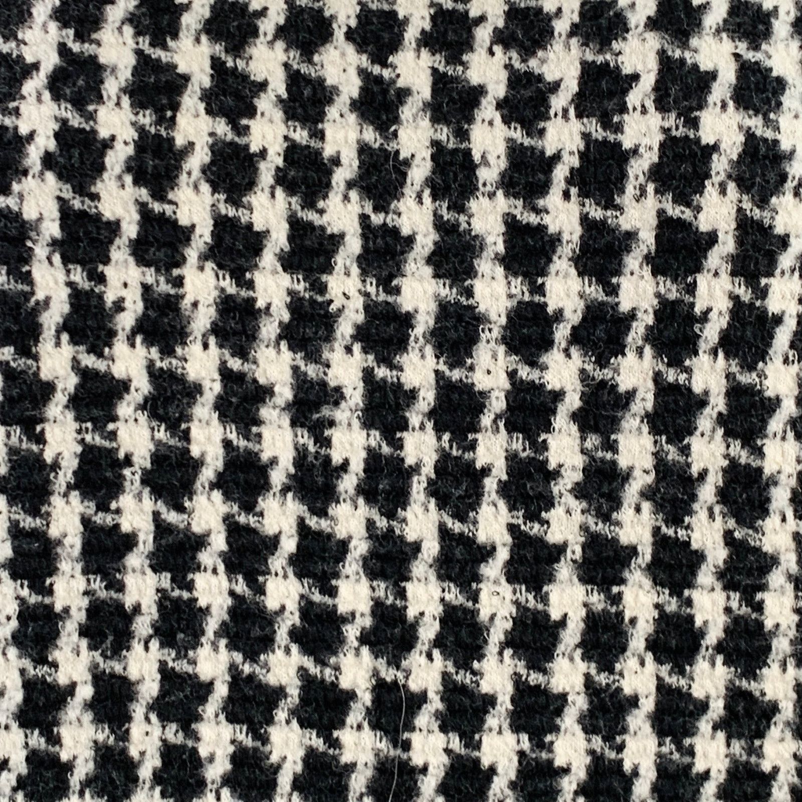 Sandro Size S Black Grey Wool Blend Houndstooth Crew Neck Pullover Size S / US 4 / IT 40 - 2 Thumbnail